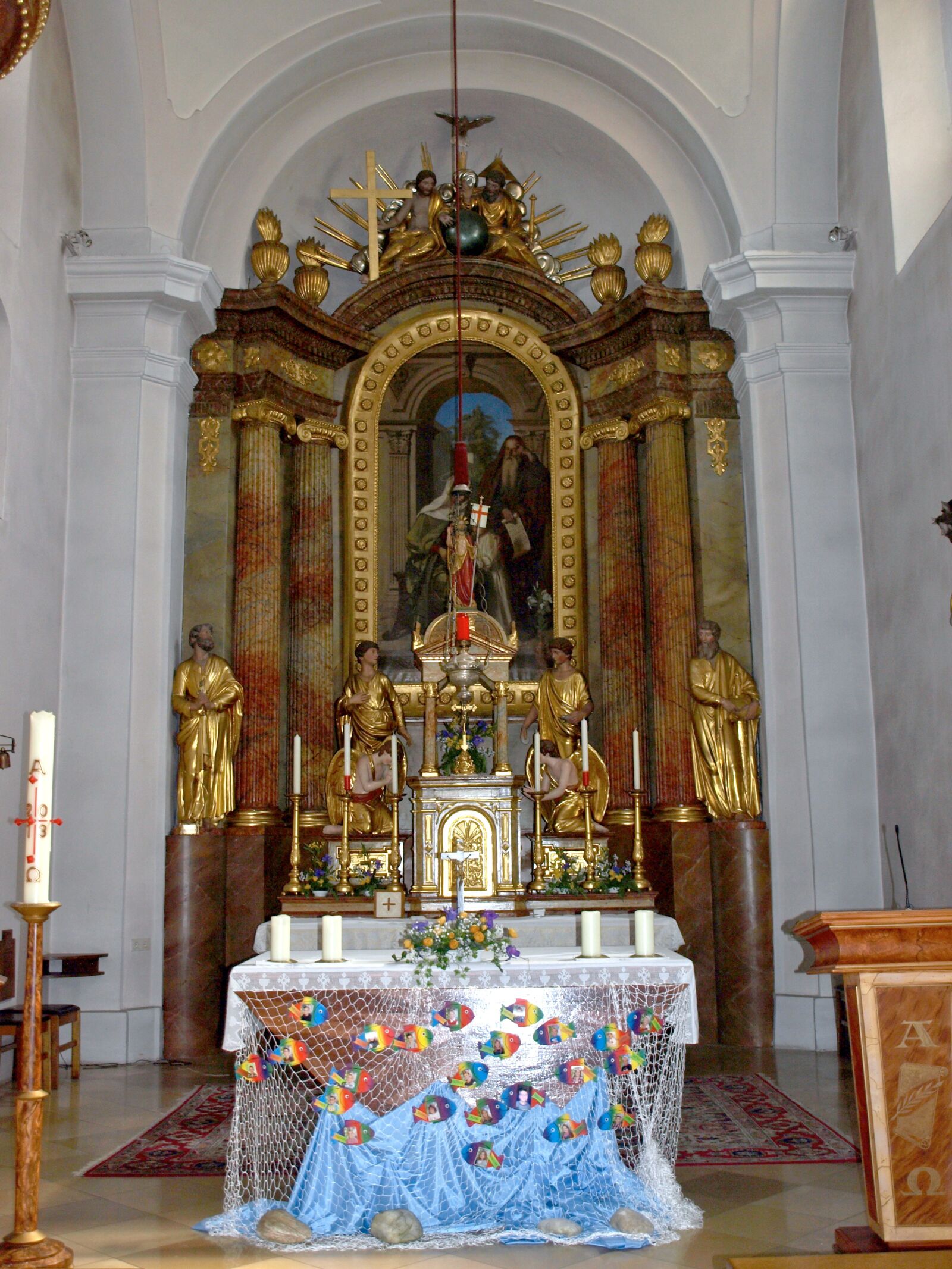 Olympus E-510 (EVOLT E-510) sample photo. Blindenmarkt, hl anna, church photography