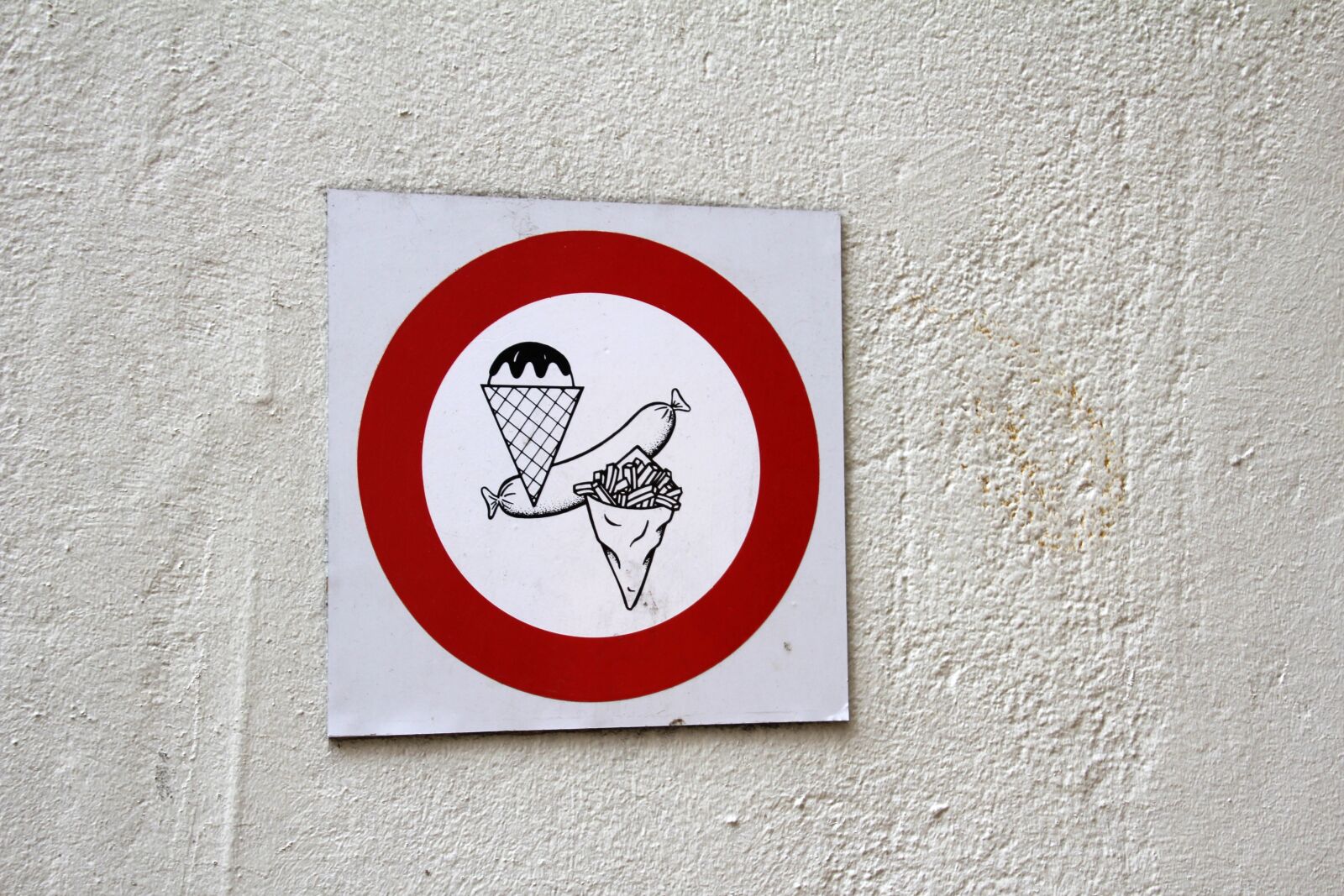 Canon EOS 60D sample photo. Prohibitory, ice, sausage photography