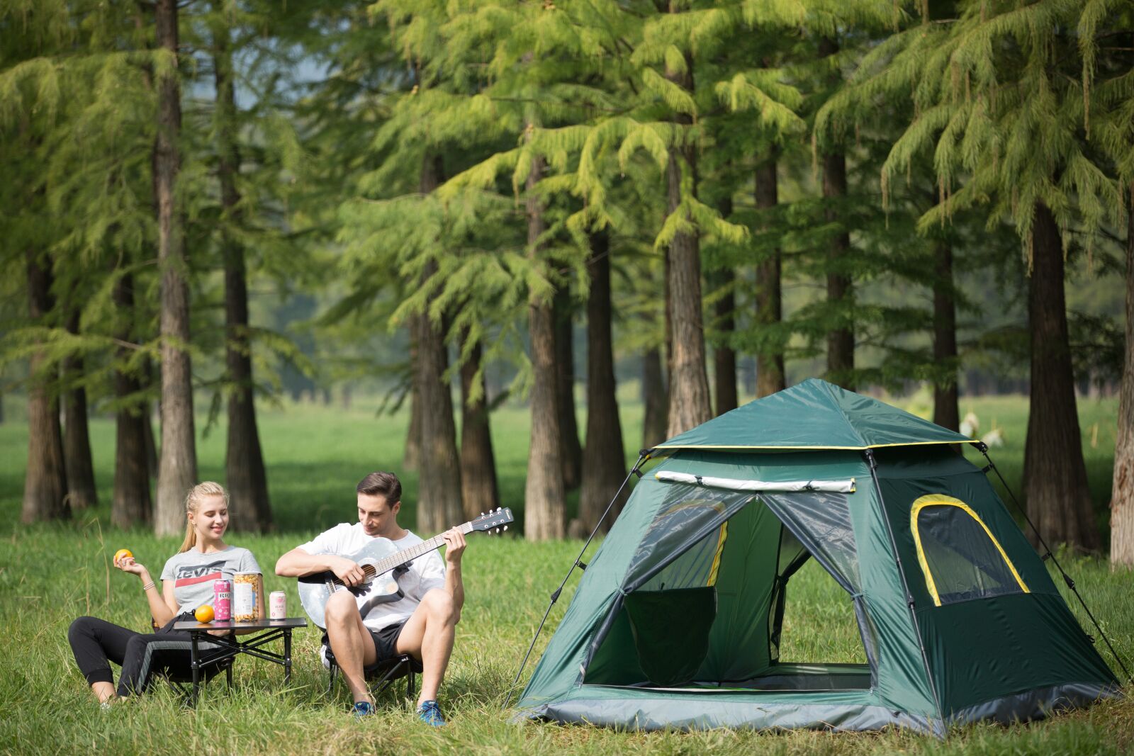 Canon EOS 5D Mark III sample photo. Tent, tree, man photography