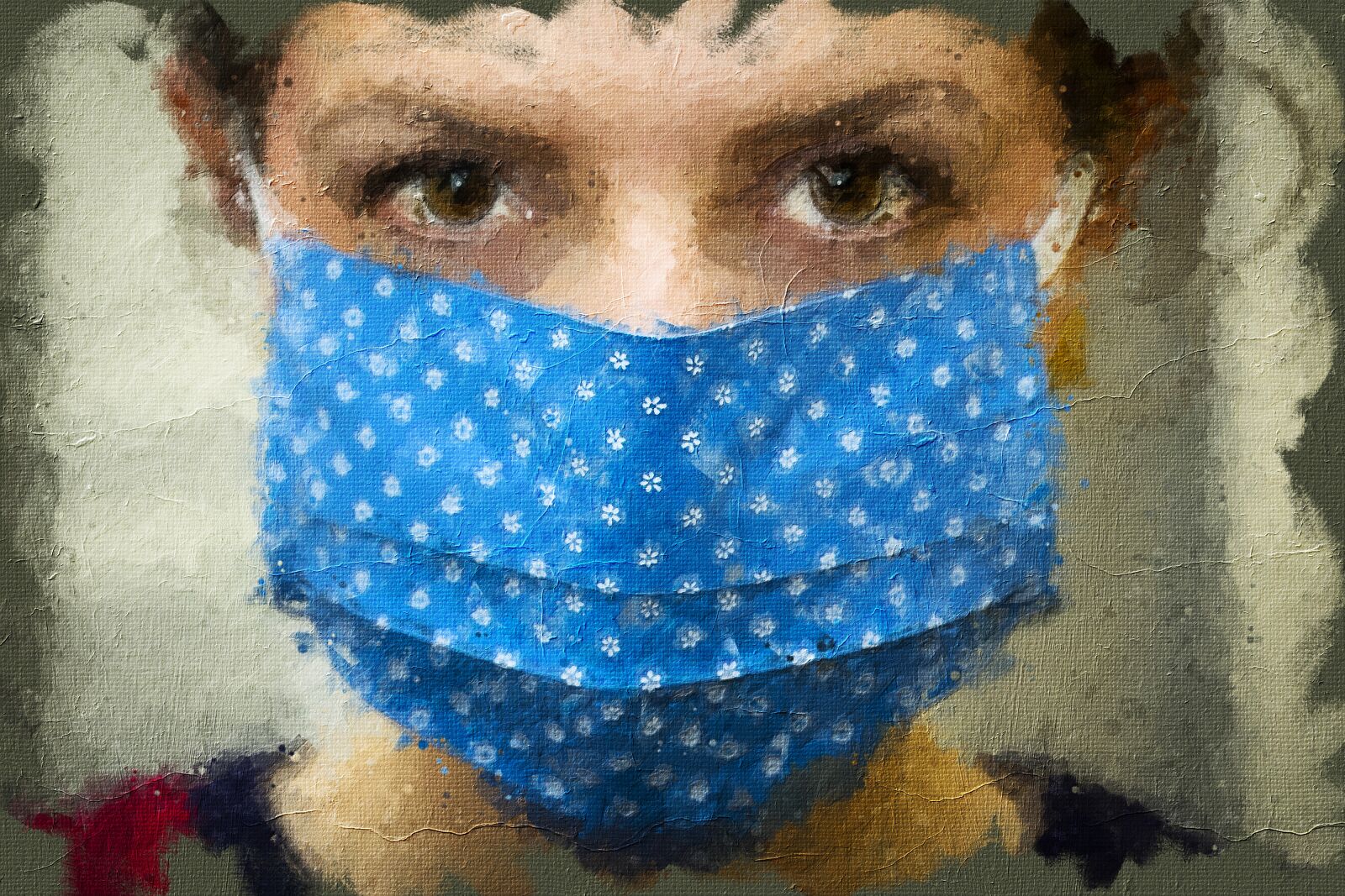 Sony a7 II sample photo. Facemask, digital paintings, mask photography