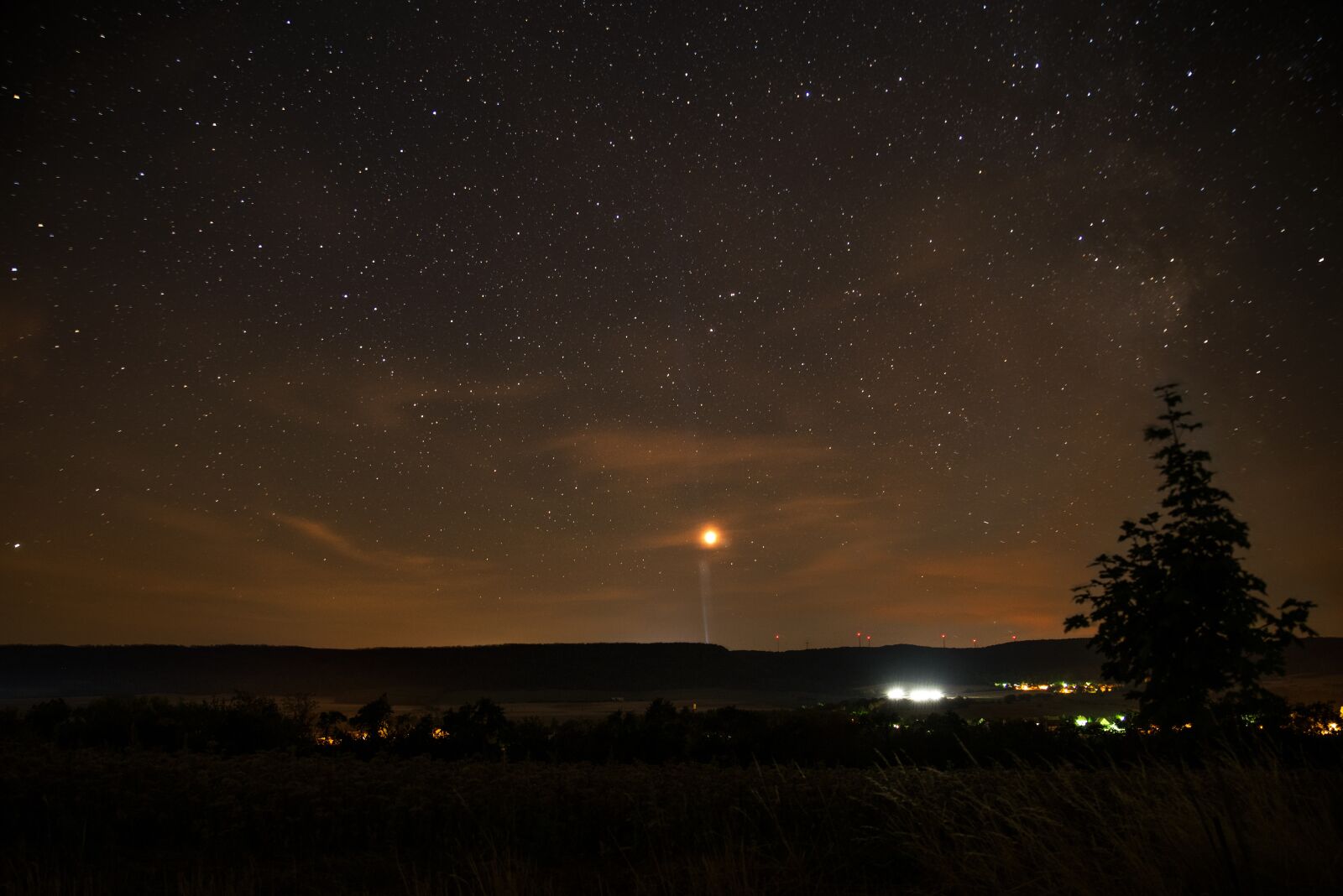 Pentax K-1 Mark II sample photo. Star, sky, windräder photography