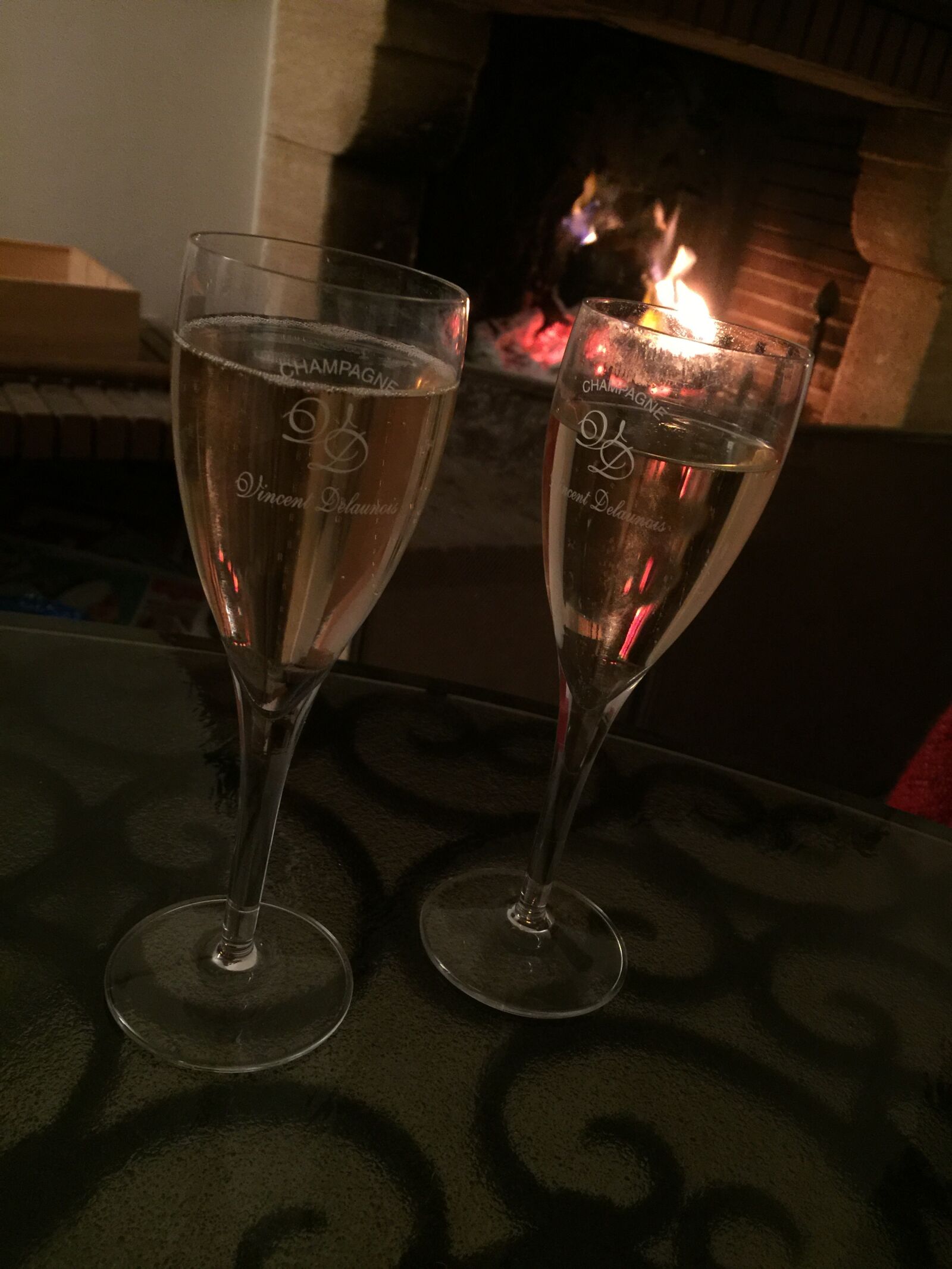 iPhone 6 Plus back camera 4.15mm f/2.2 sample photo. Champagne, and, fire photography