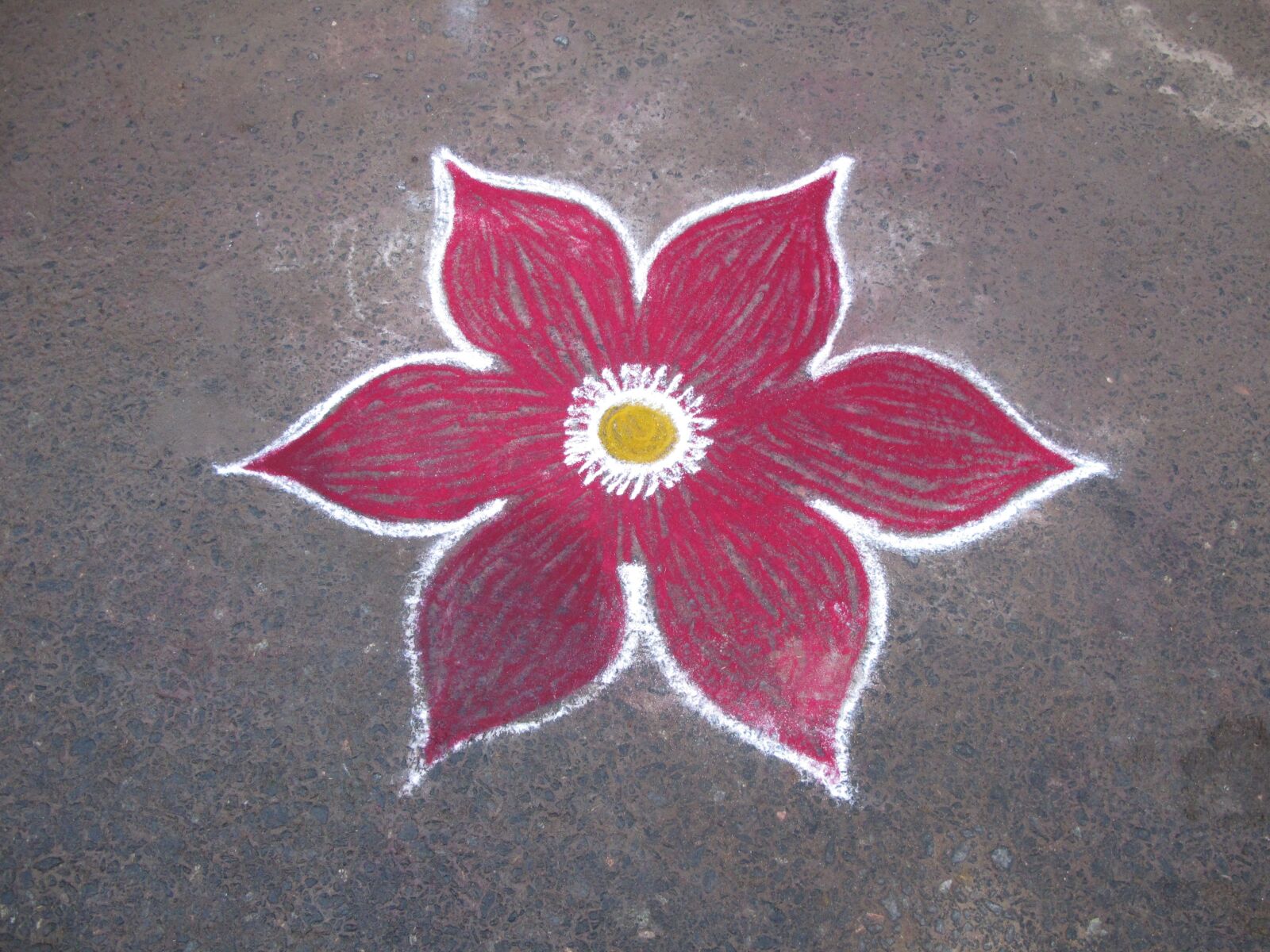 Canon PowerShot G11 sample photo. Flower, chalk, paint photography