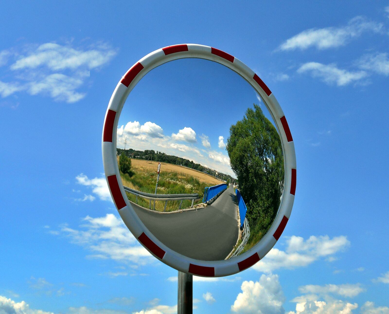 Nikon Coolpix S2900 sample photo. Mirror, bridge, sky photography