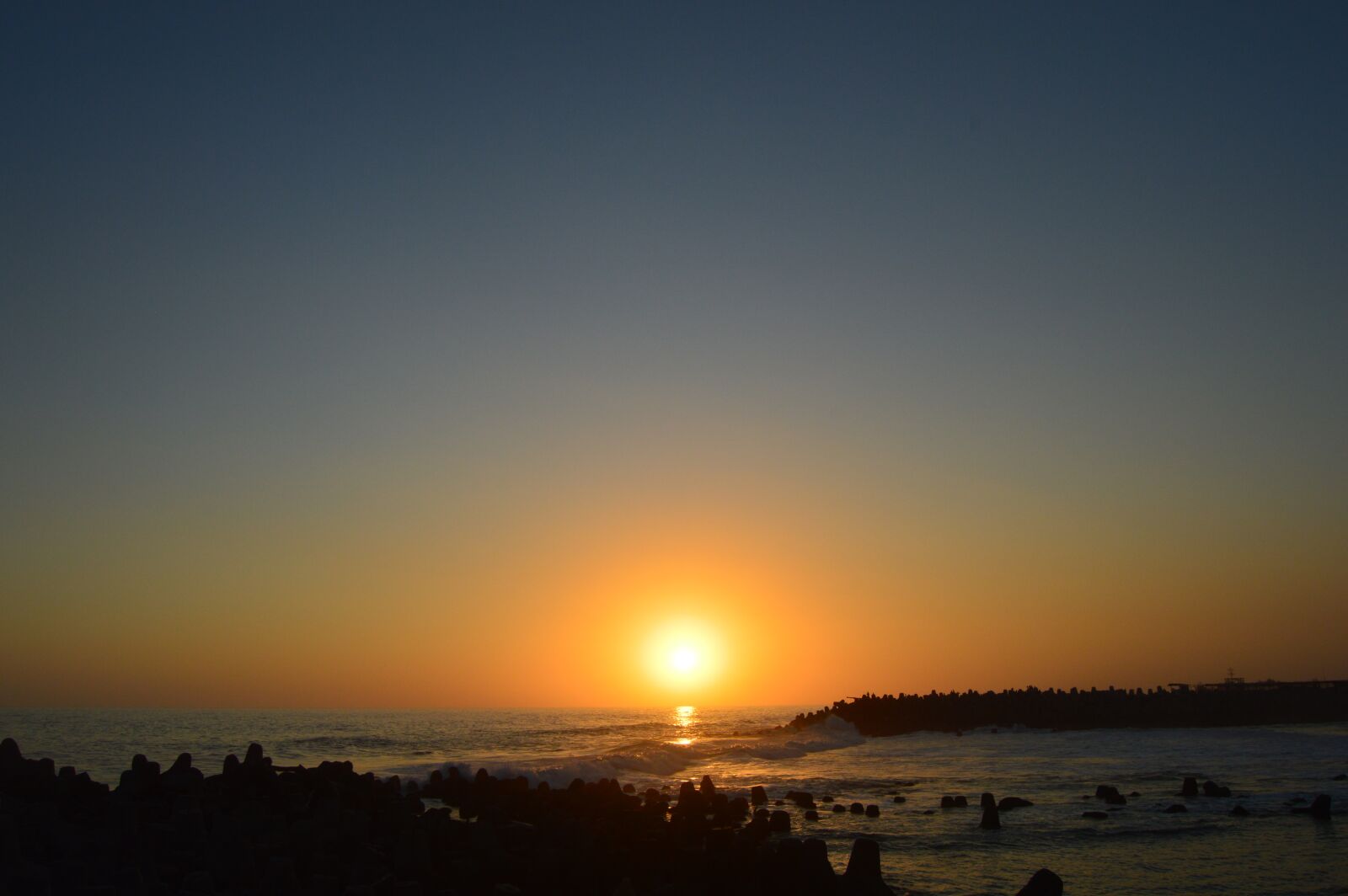 Nikon D3200 sample photo. Sunset, sea, sky photography