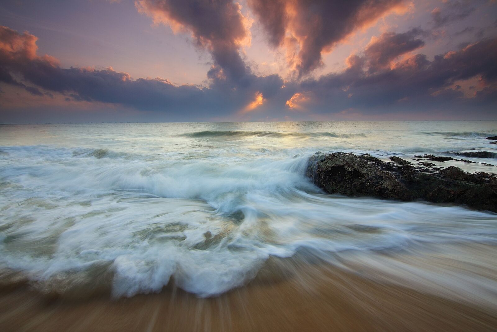Canon EOS 50D sample photo. Motion, waves, ocean photography
