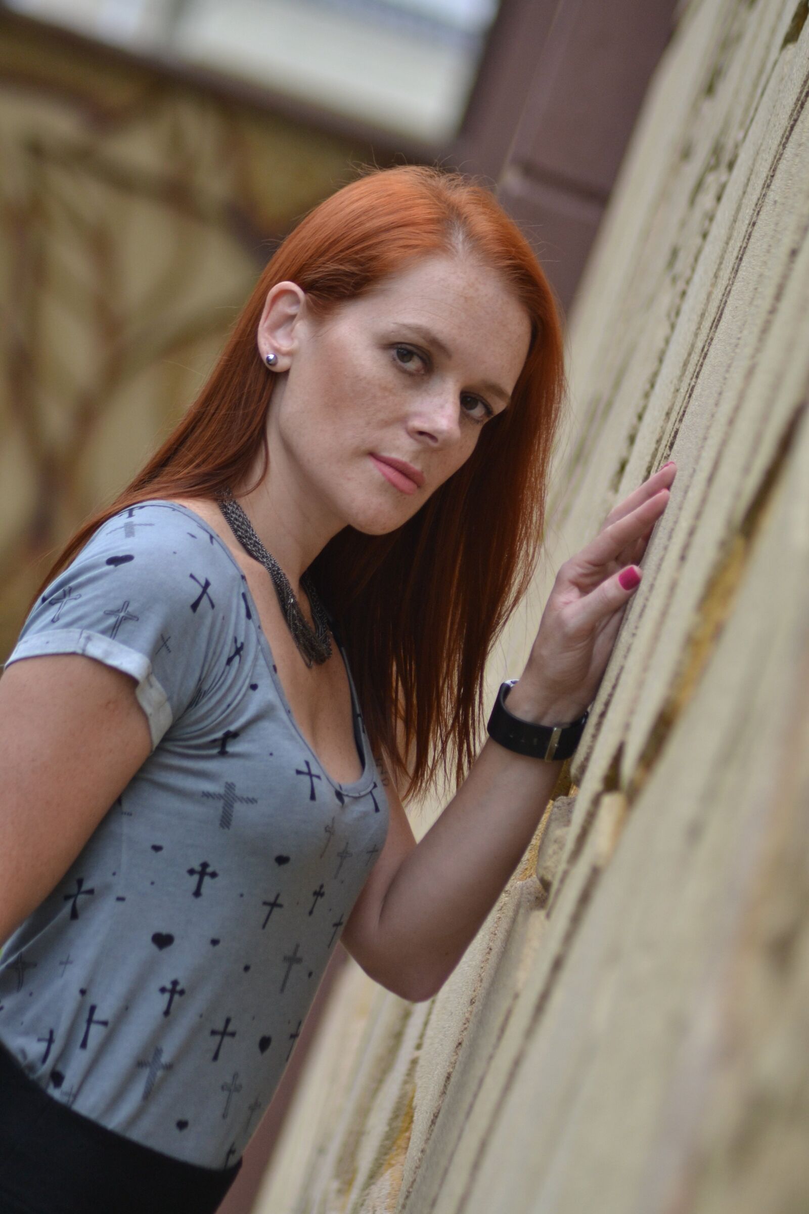 Nikon D3100 sample photo. Model, girl, redhead photography