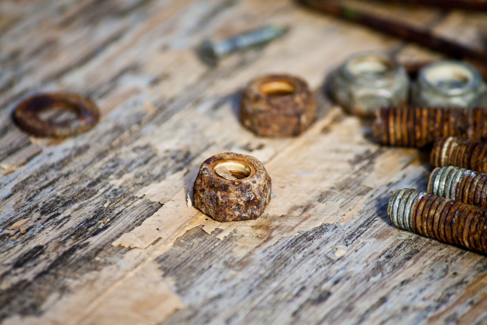 Canon EOS 50D sample photo. Nuts, bolt, rust photography
