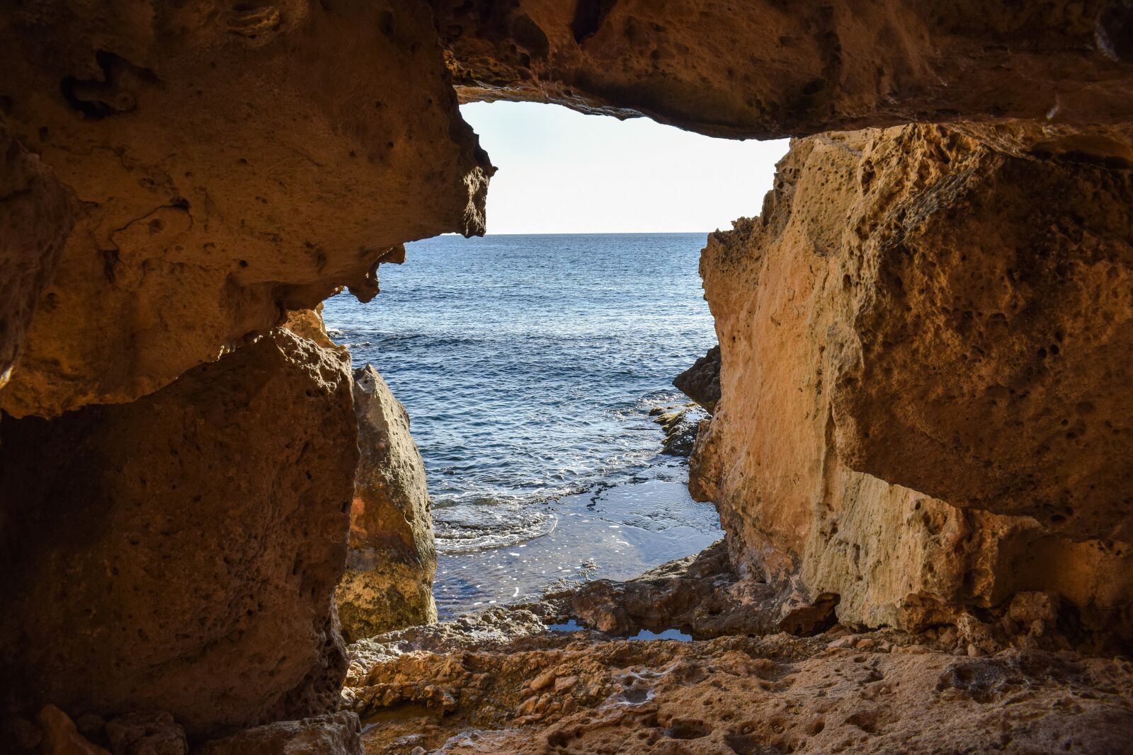 Nikon D3300 sample photo. Cave, exit, geology photography
