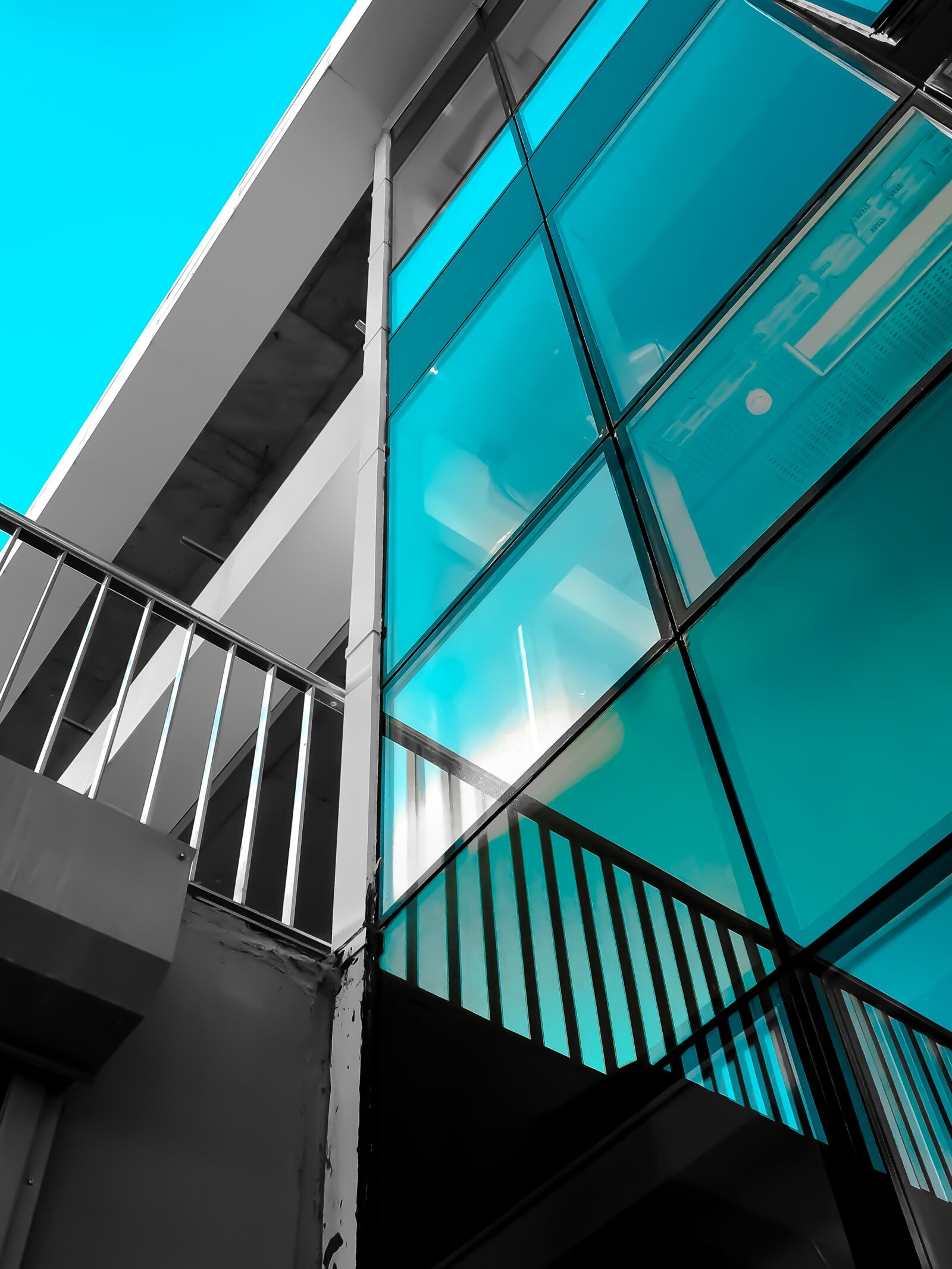 Apple iPhone 6s sample photo. Architecture, blue, building photography