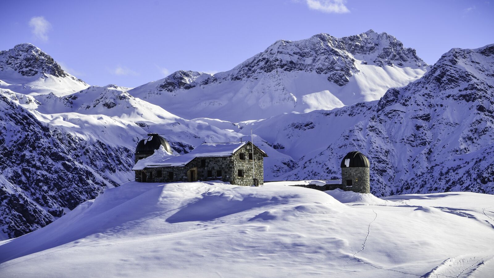 Nikon D5100 sample photo. Astronomical observatory, snow, telescope photography