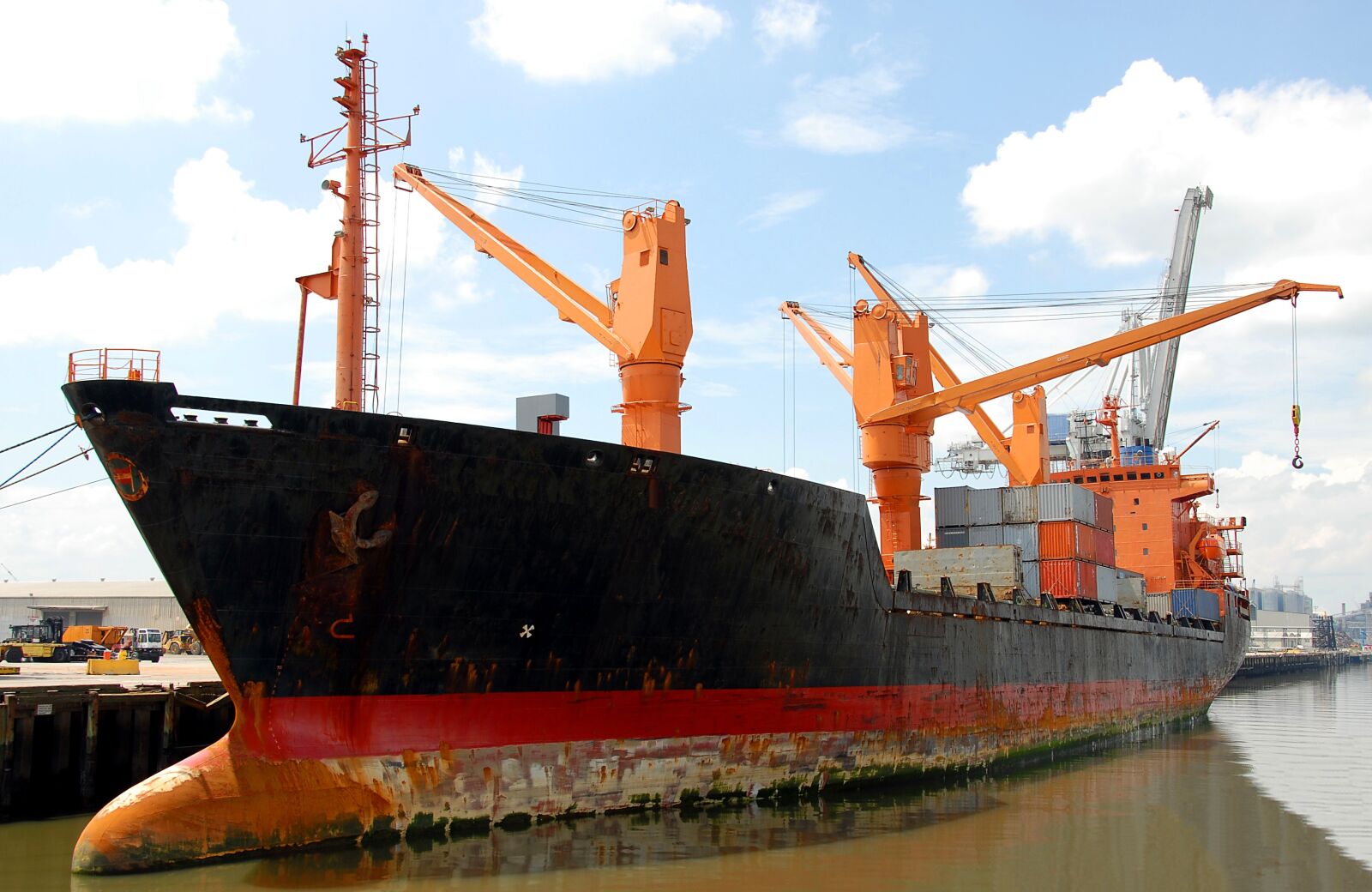 Nikon D200 sample photo. Cargo ship, freighter, ship photography