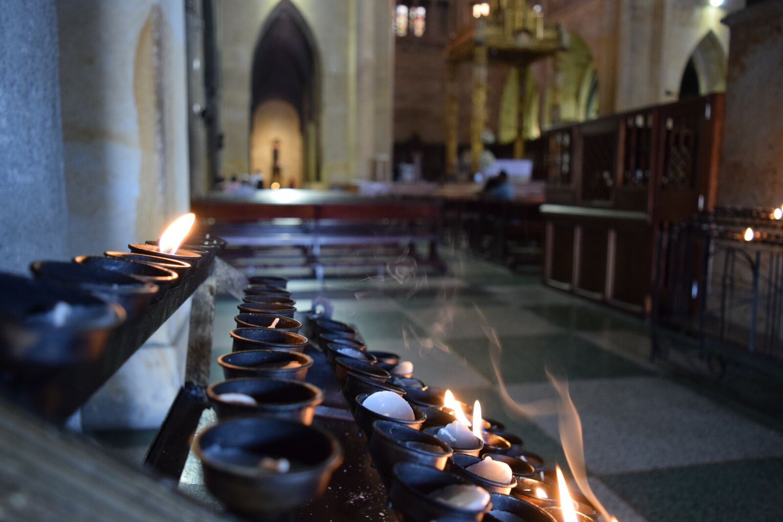 Nikon D3300 sample photo. Church, candles, fire photography