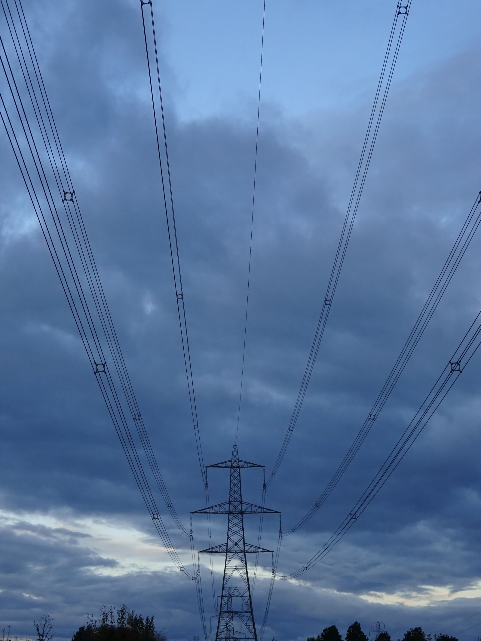 Sony Cyber-shot DSC-WX350 sample photo. Pylon, cables, electricity photography