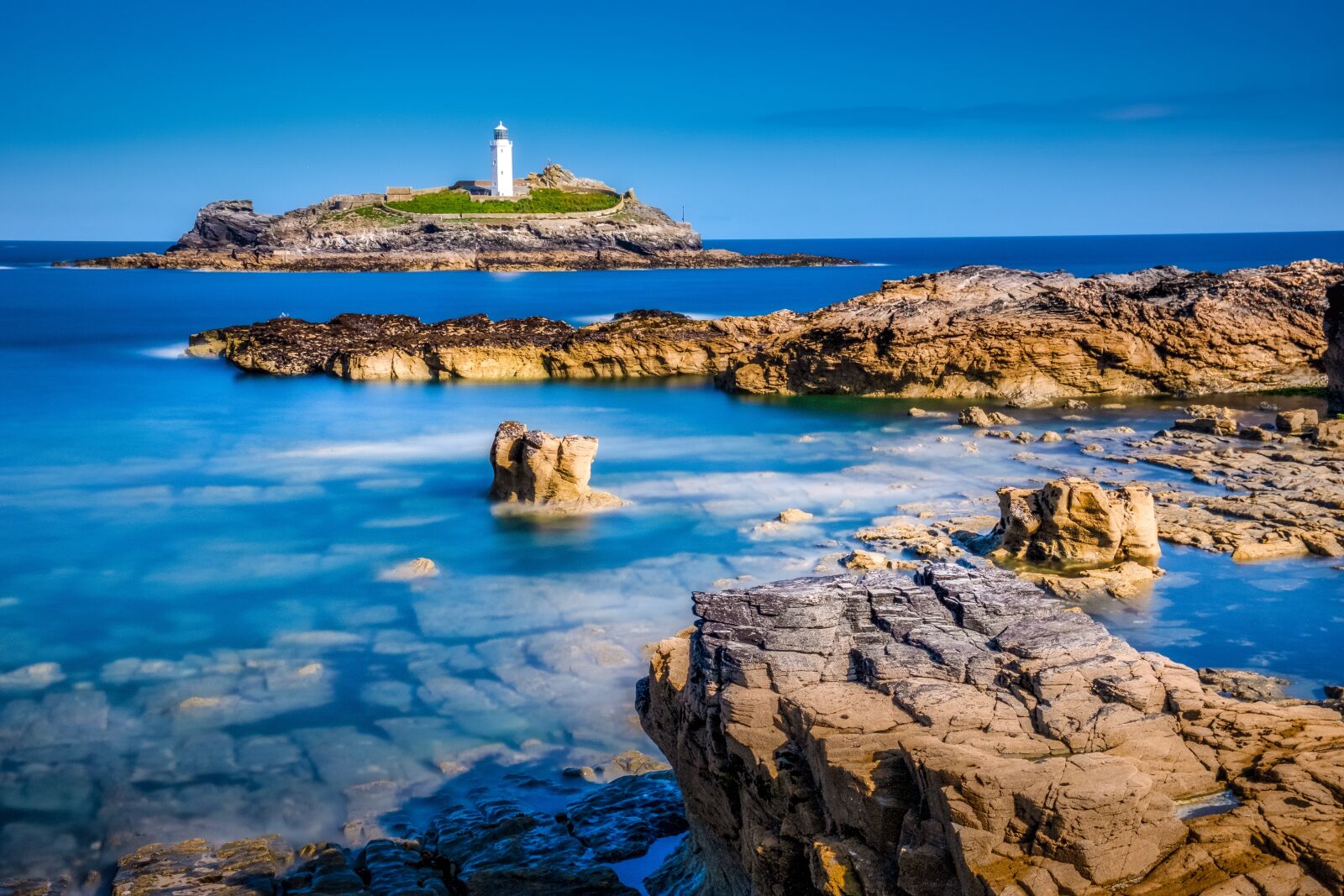 Fujifilm X-T2 sample photo. Godrevy lighthouse, godrevy island photography