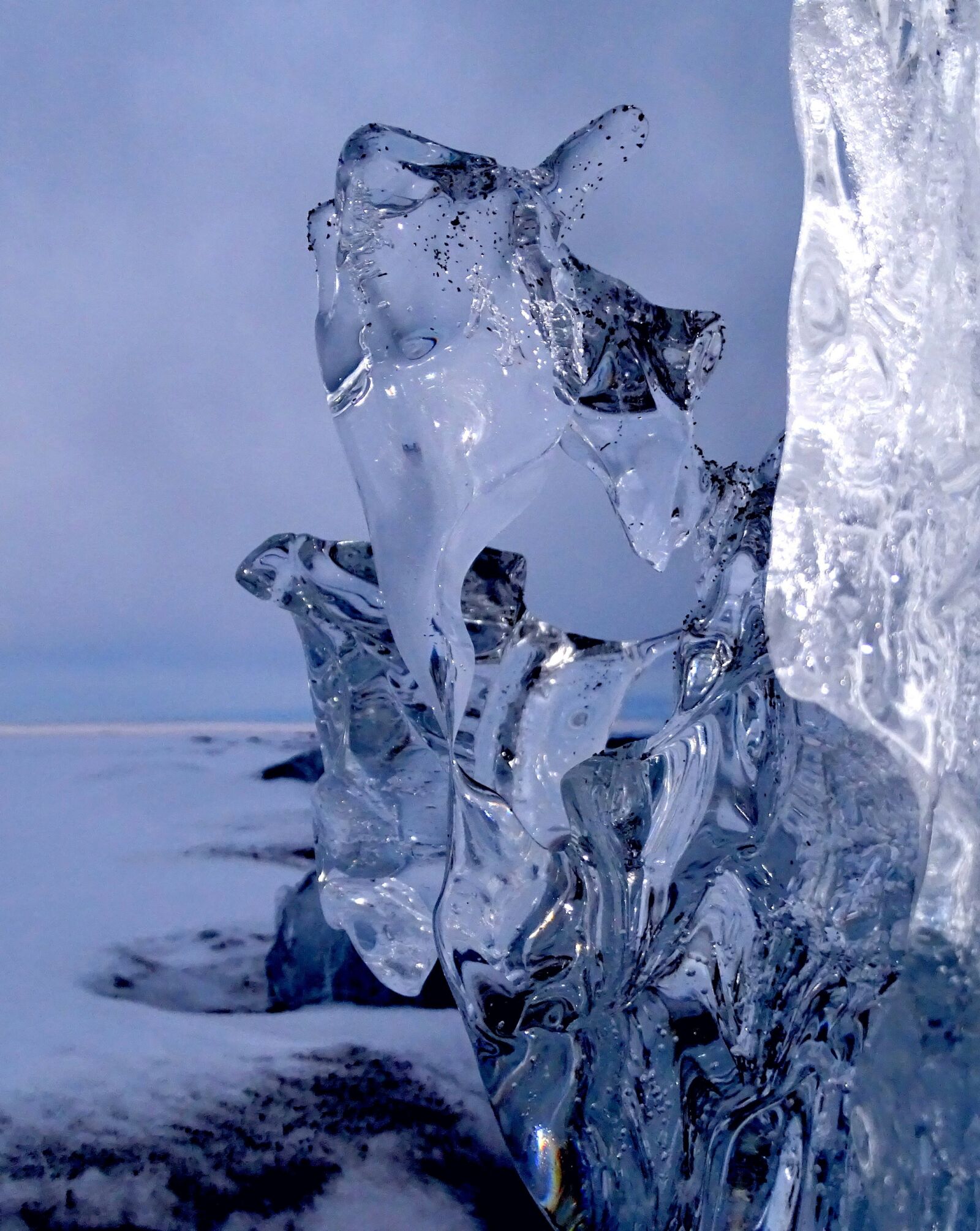 Sony DSC-HX400 sample photo. Ice floe, ice, winter photography
