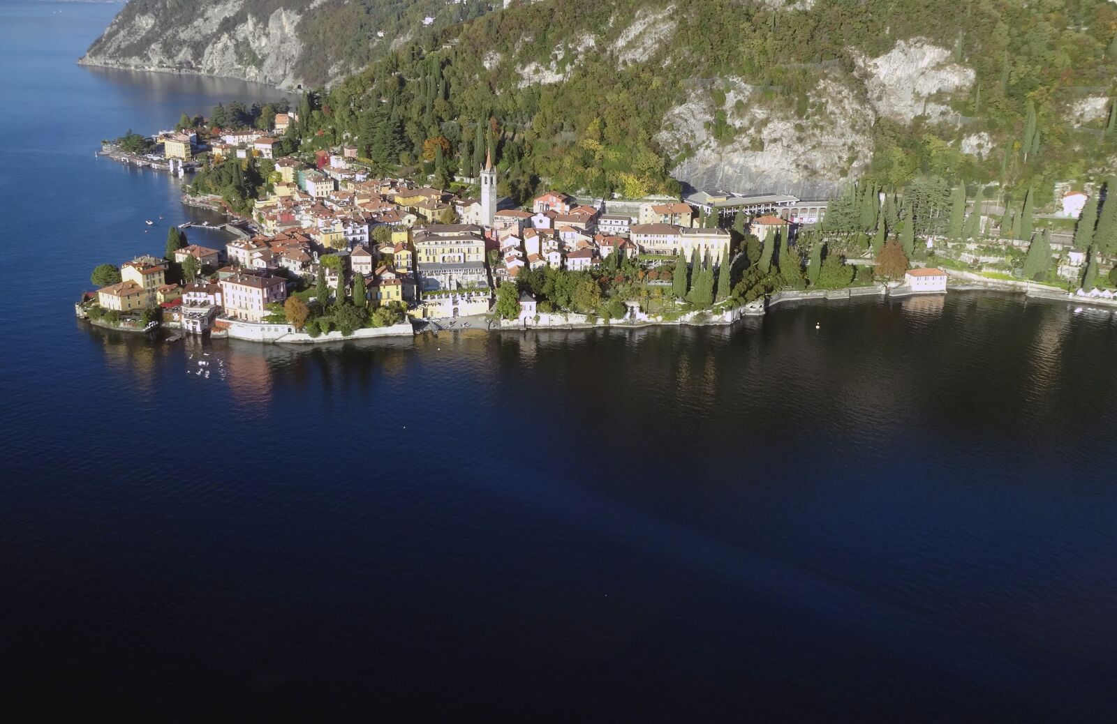 Sony Cyber-shot DSC-WX300 sample photo. Aerial view, lake como photography