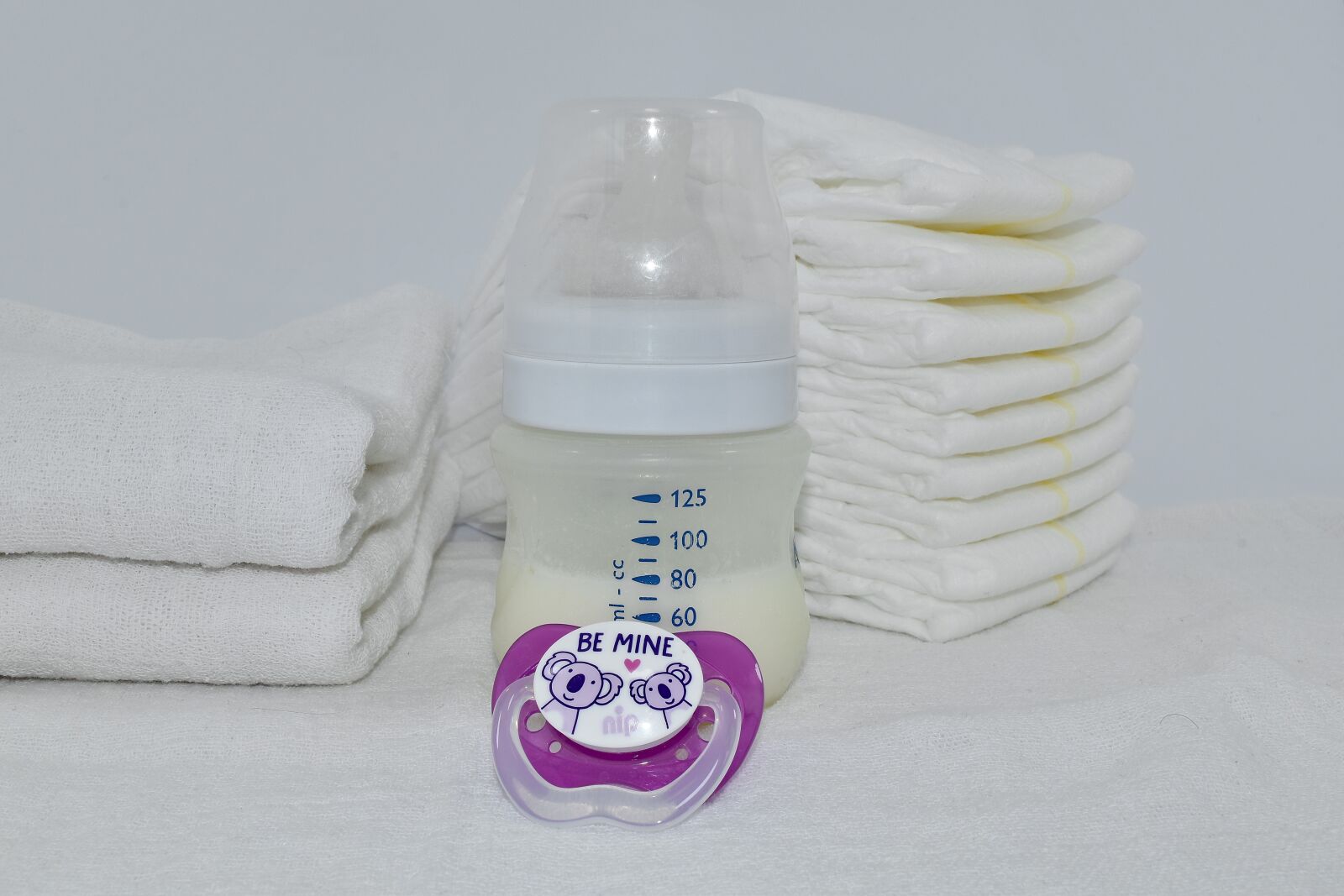 Nikon D5500 sample photo. Cotton, diaper, merchandise, milk photography