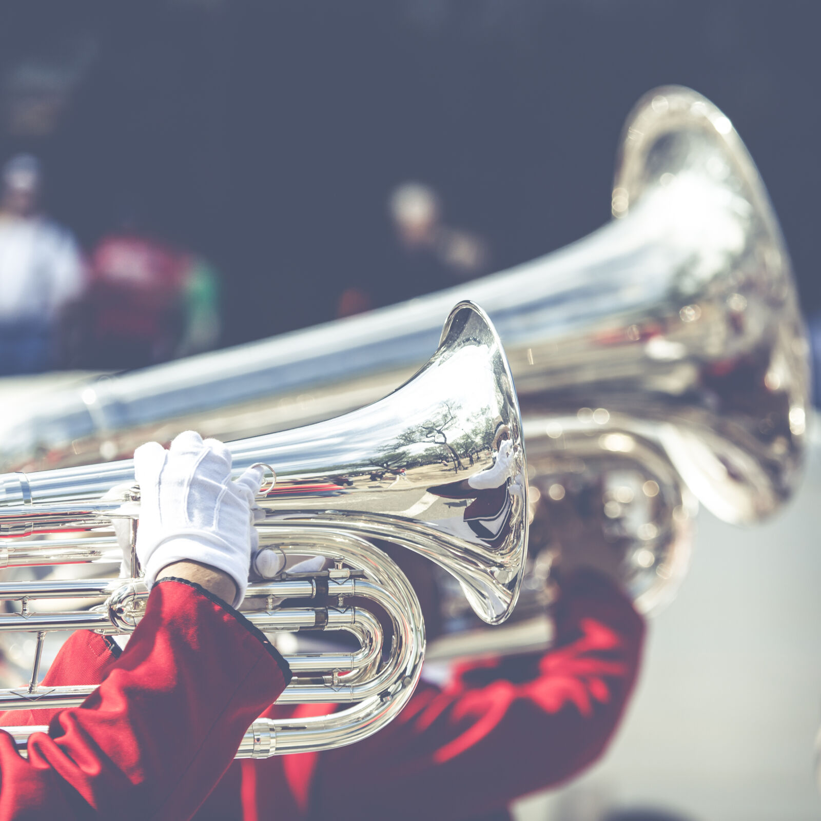Canon EF 100-400mm F4.5-5.6L IS USM sample photo. Band, blow, blur, brass photography