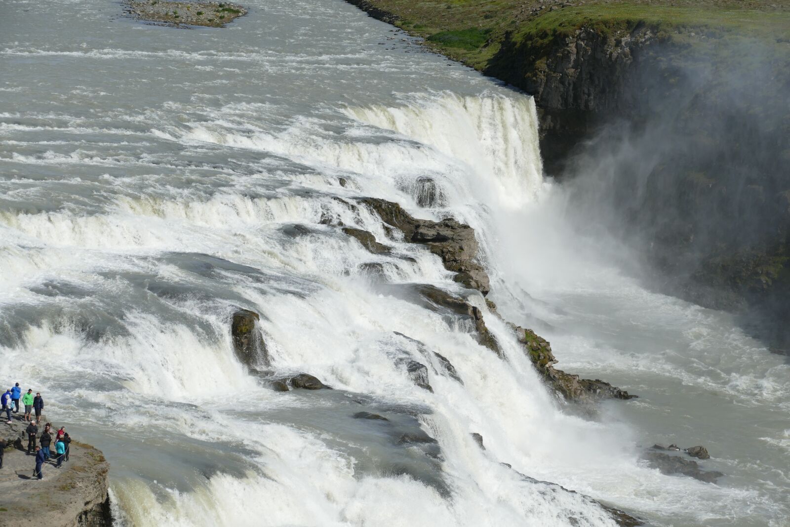 Panasonic Lumix DMC-FZ1000 sample photo. Iceland, gullfoss, waterfall photography