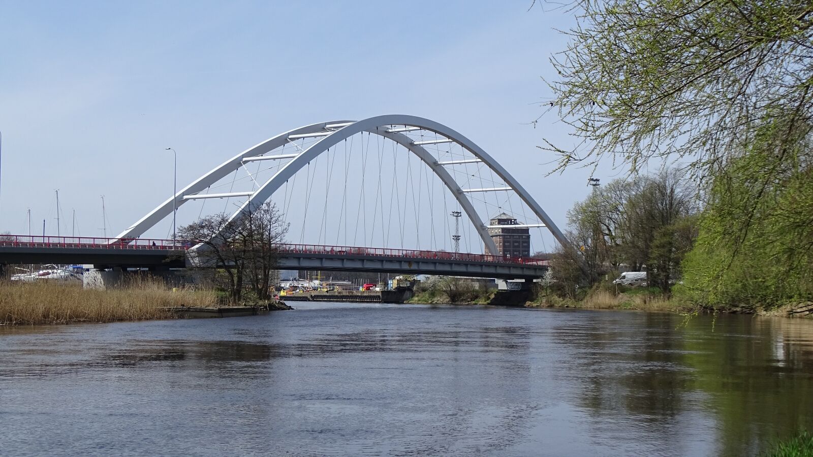 Sony Cyber-shot DSC-HX350 sample photo. Bridge, river, monolithic part photography