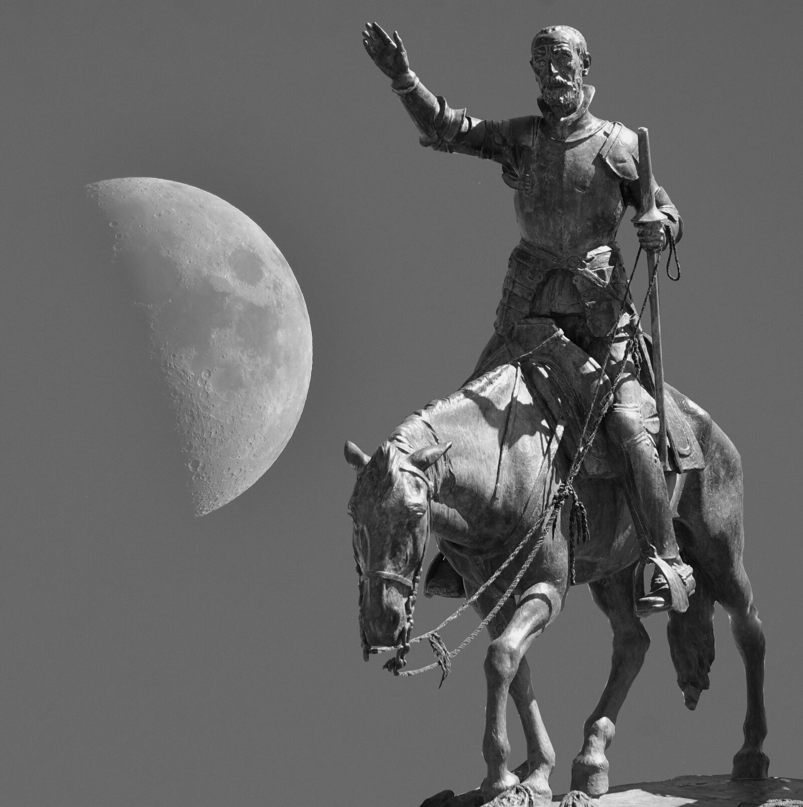 Nikon D7200 sample photo. Sculpture, don quixote, sint photography