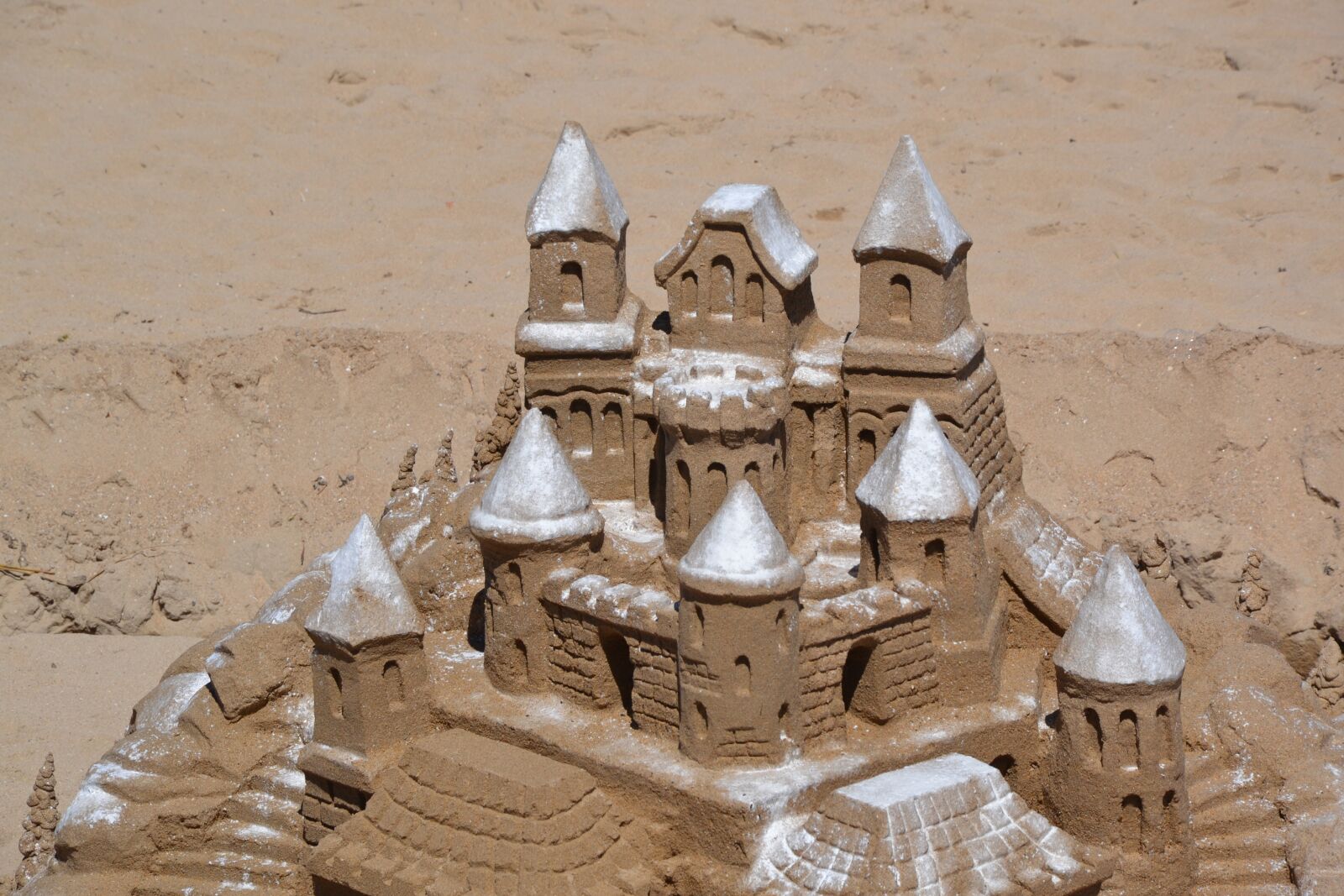 Nikon D3100 sample photo. Castle, sand, beach photography