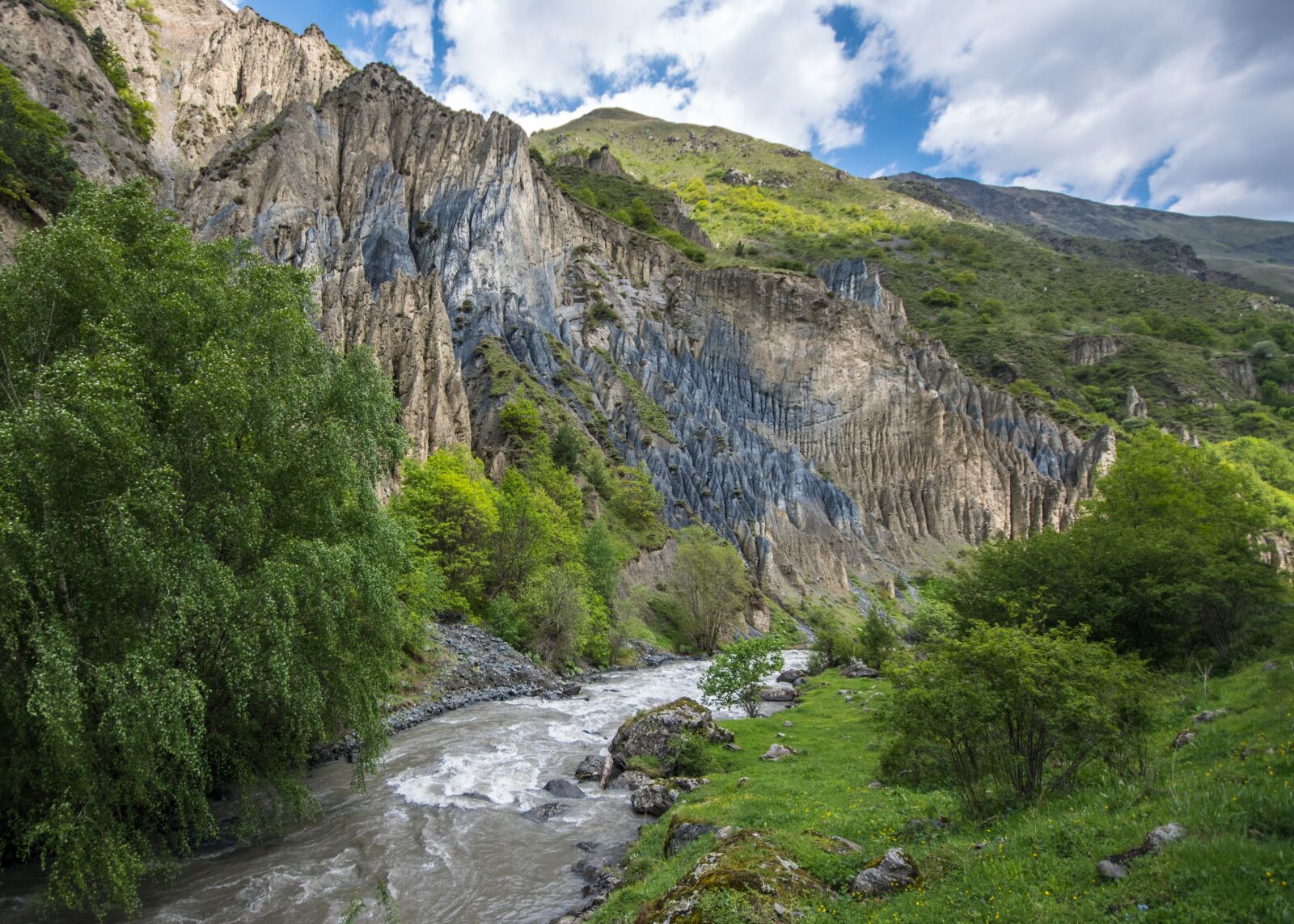 Nikon D500 sample photo. Georgia, caucasus, valley photography