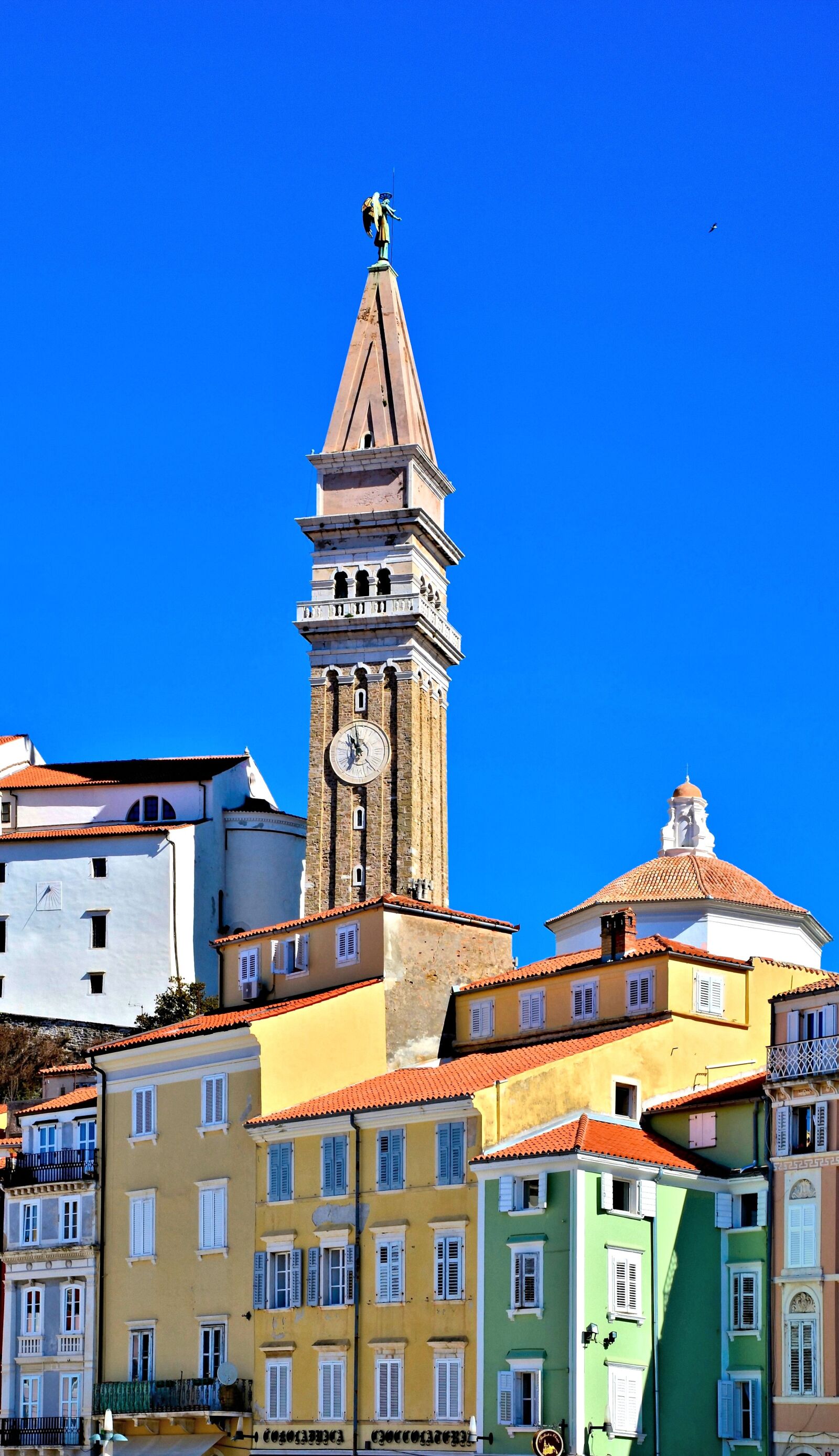 Nikon D5100 sample photo. Piran, tower, space photography