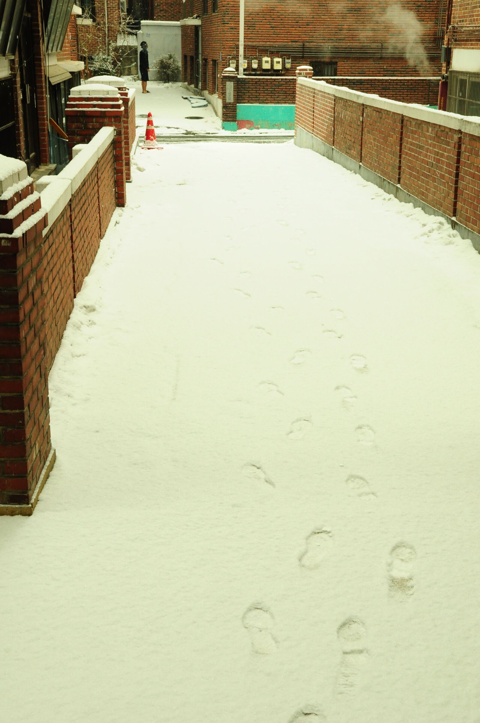 Nikon D90 sample photo. Snow, footprint, gil photography