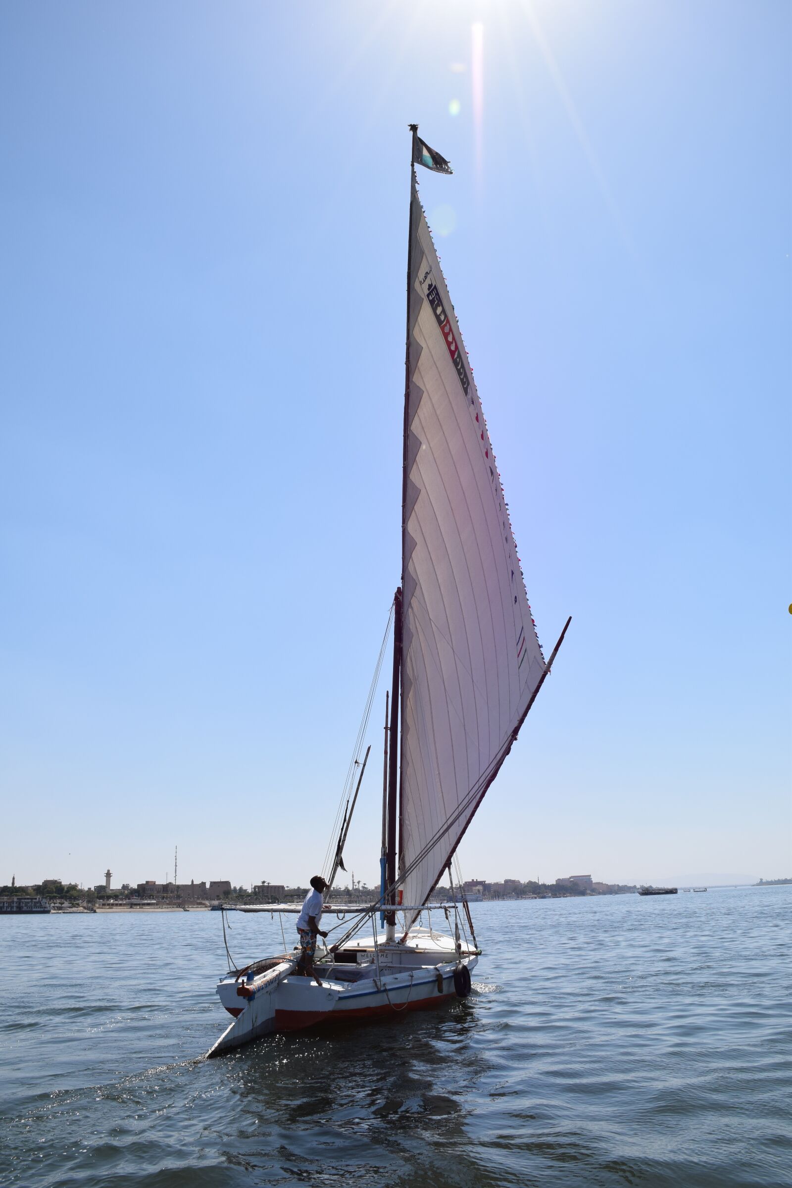 Nikon D5300 sample photo. Sun, nile, felucca photography