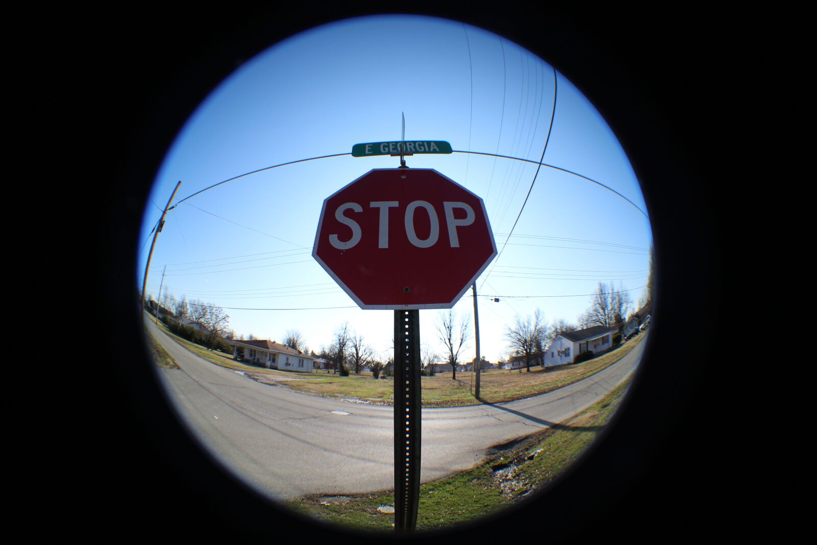 Canon EOS 600D (Rebel EOS T3i / EOS Kiss X5) sample photo. Fisheye, stop, sky photography