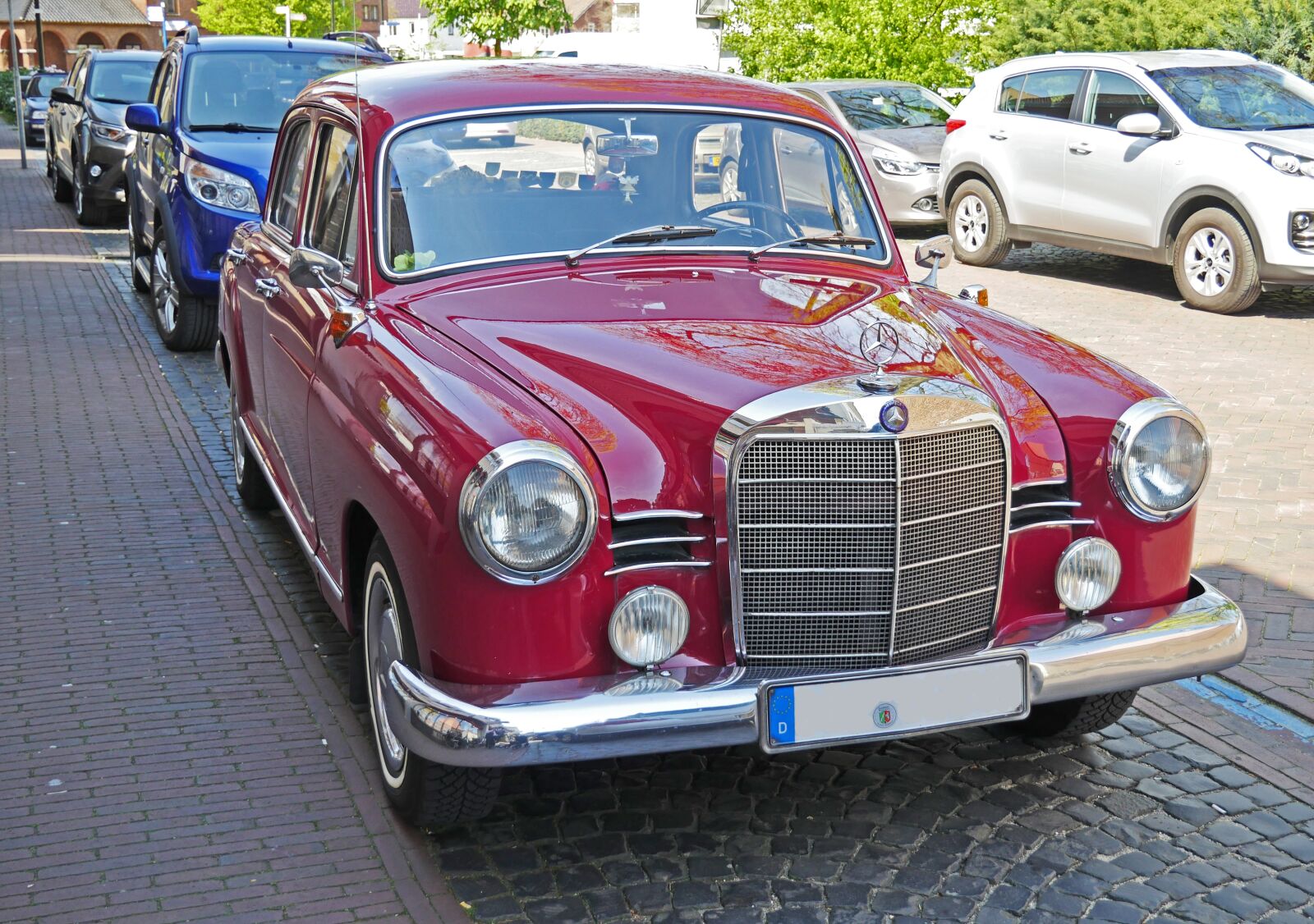 Panasonic Lumix DMC-GX8 sample photo. Mercedes 180, oldtimer, 1958 photography