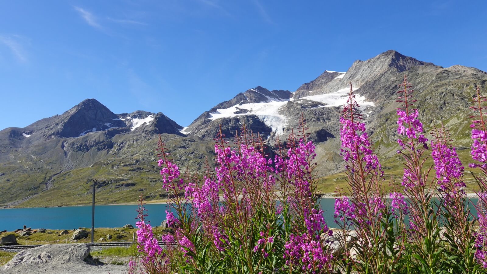 Sony DSC-RX100M7 sample photo. Bernina, mountain landscape, lake photography