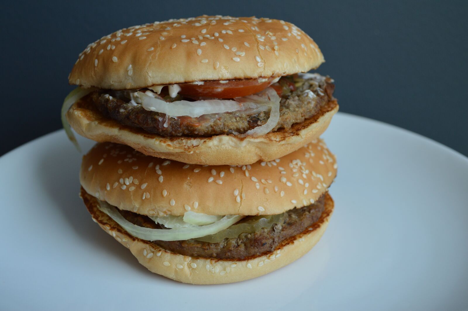 Nikon D3200 sample photo. Burger, hamburger, food photography