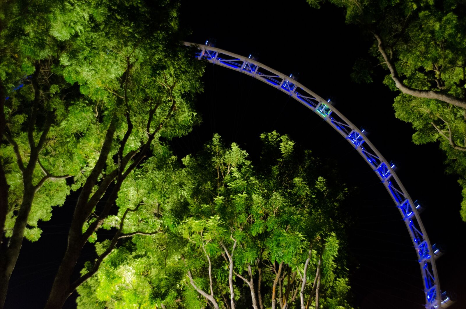 Nikon D5100 sample photo. Singapore, flyers, night photography