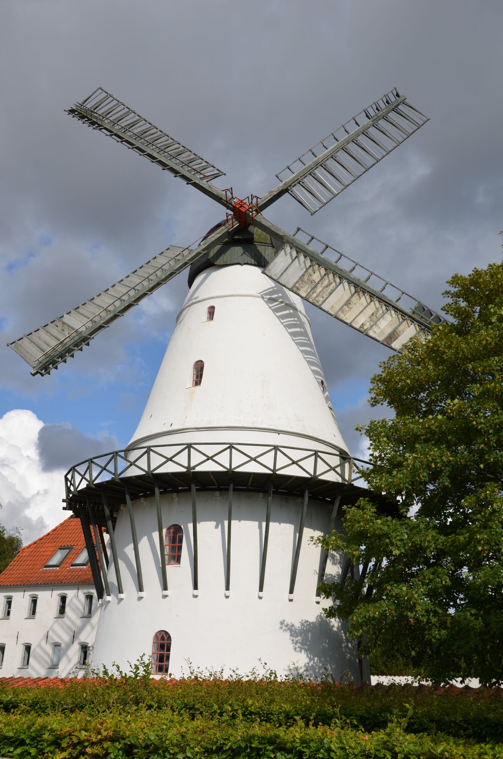 Nikon D5100 sample photo. Denmark, windmill, building photography
