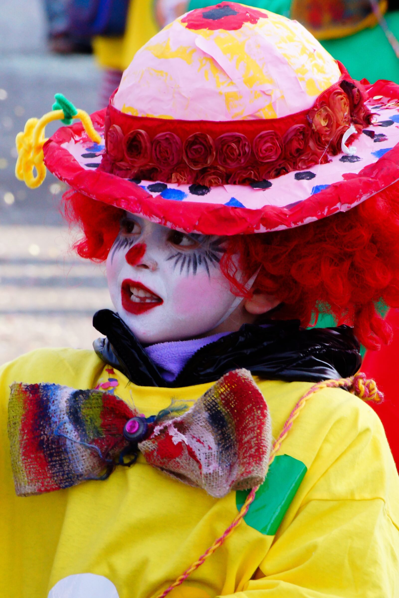 Sony SLT-A77 sample photo. Child, clown, melted photography