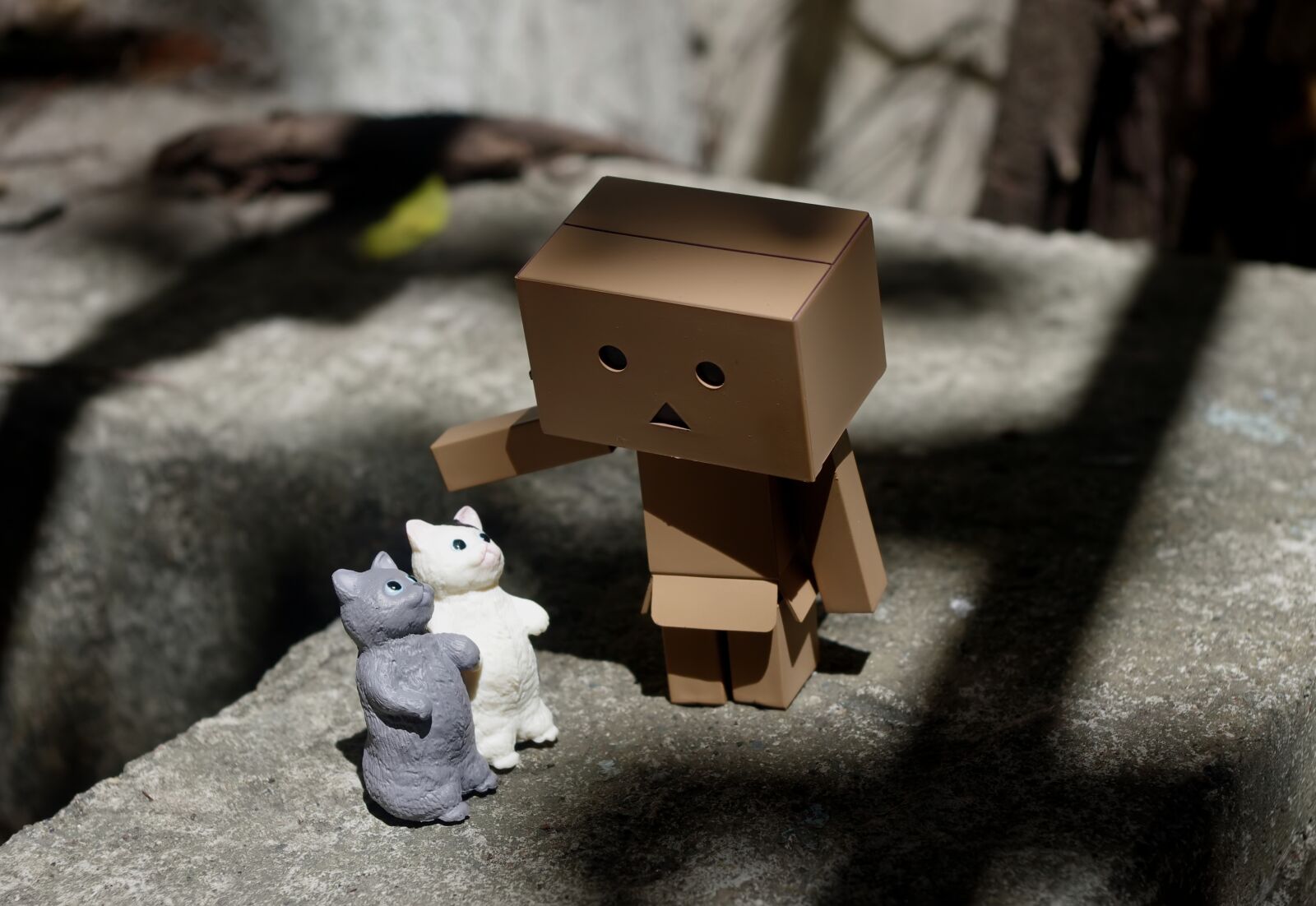 Pentax K-r sample photo. Danbo, outdoor, toy photography
