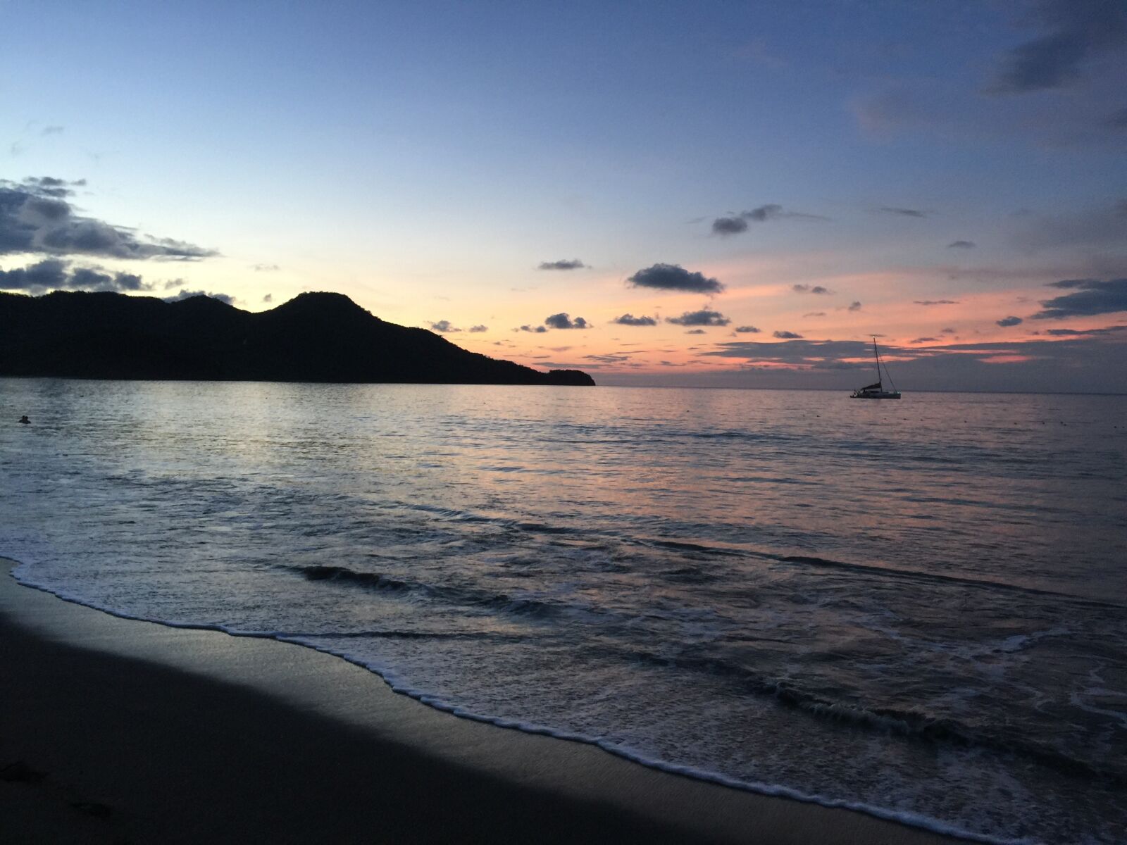 iPhone 6 Plus back camera 4.15mm f/2.2 sample photo. Sunset by ocean, beach photography