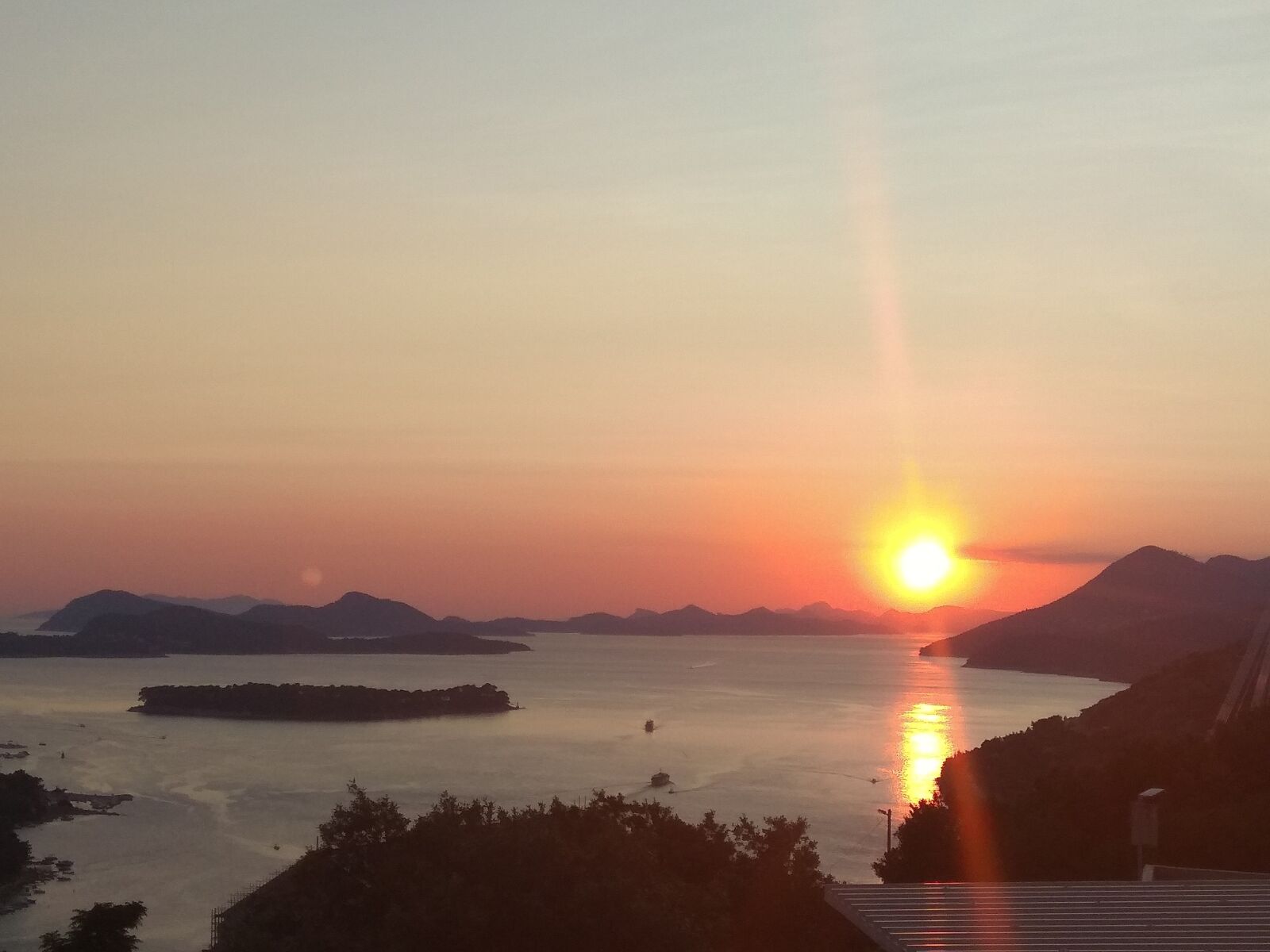 Xiaomi Redmi Note 4 sample photo. Sunset, sea, croatia photography