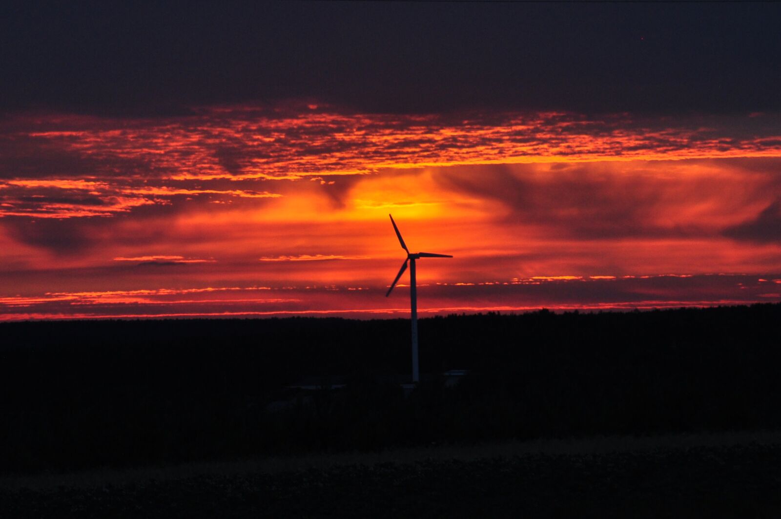 Nikon D5000 sample photo. Sky, clouds, windmill photography