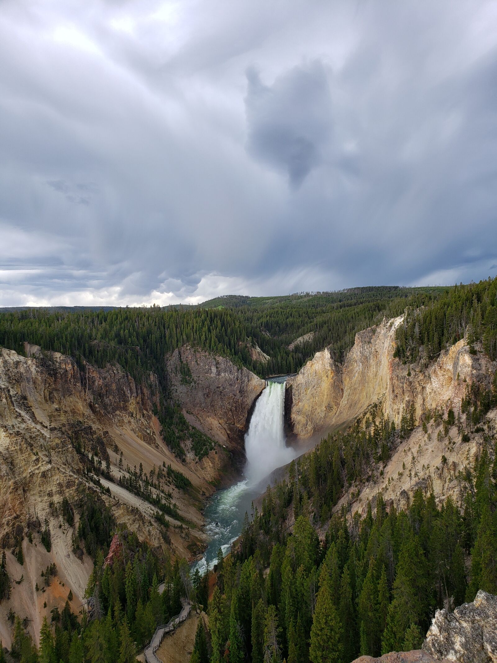 Samsung Galaxy S9 sample photo. Yellowstone, falls, grand photography
