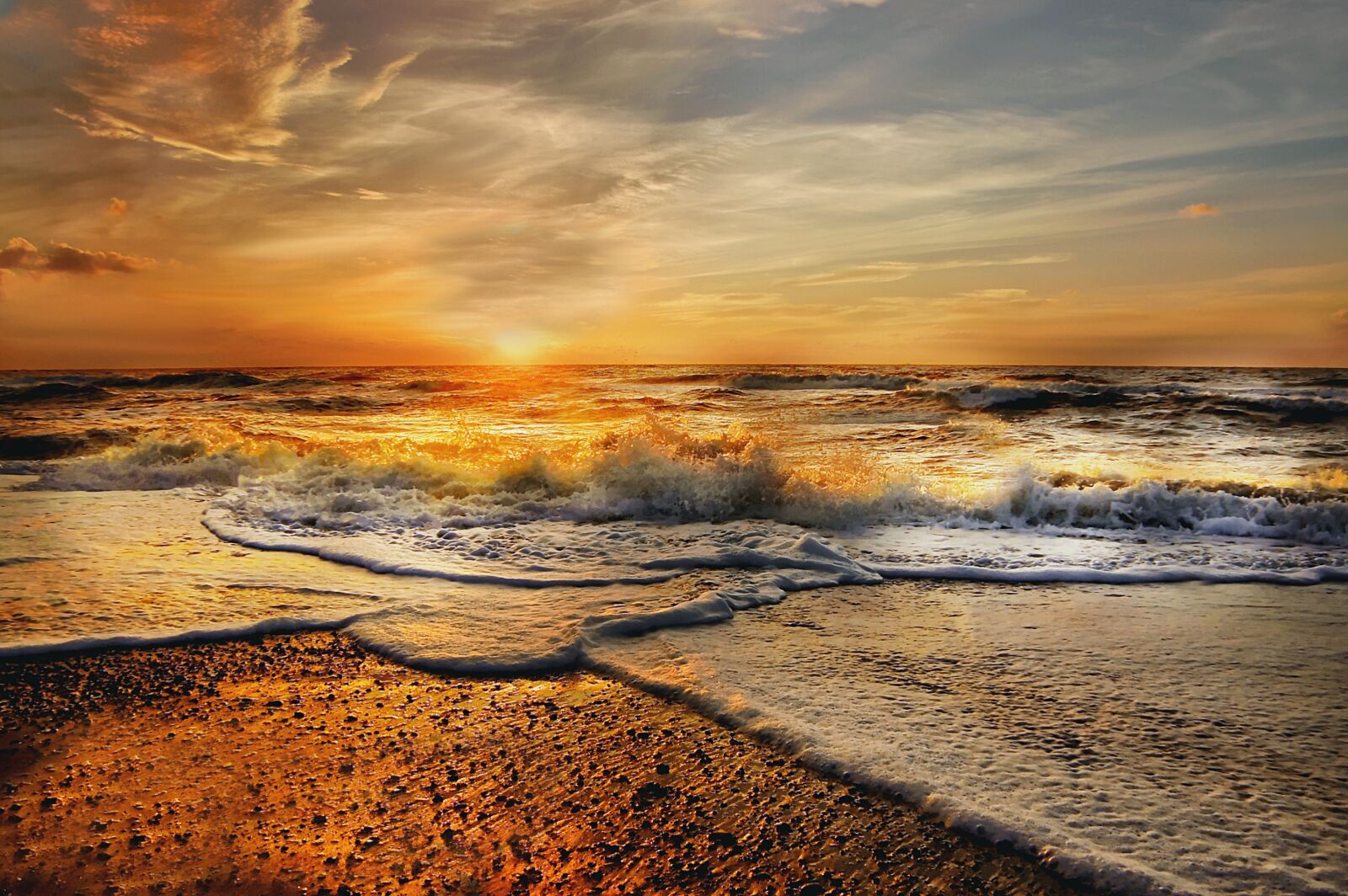 Nikon D40 sample photo. North sea, sun, sky photography