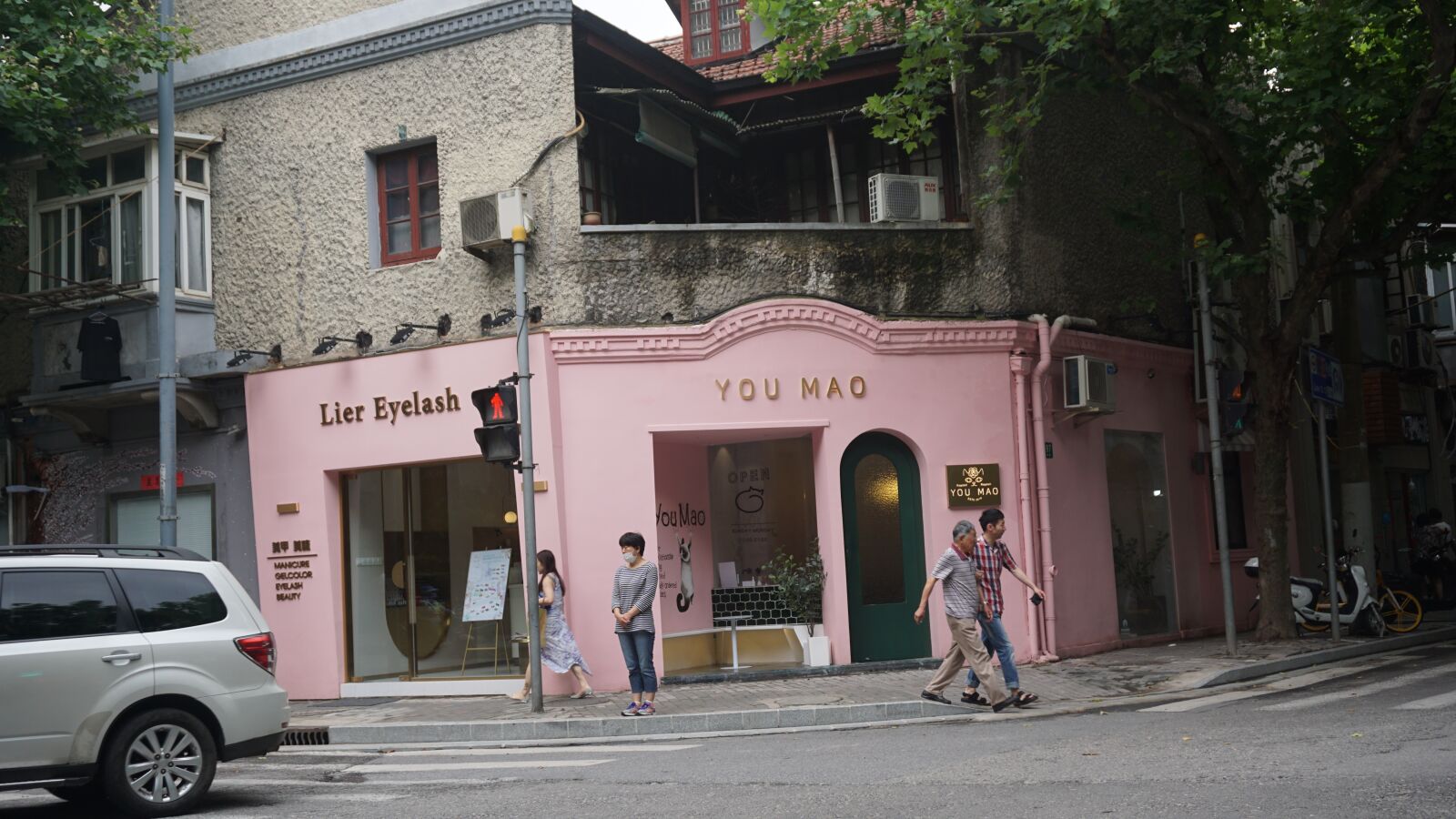 Sony a6000 sample photo. Shanghai, fuxing road, pink photography