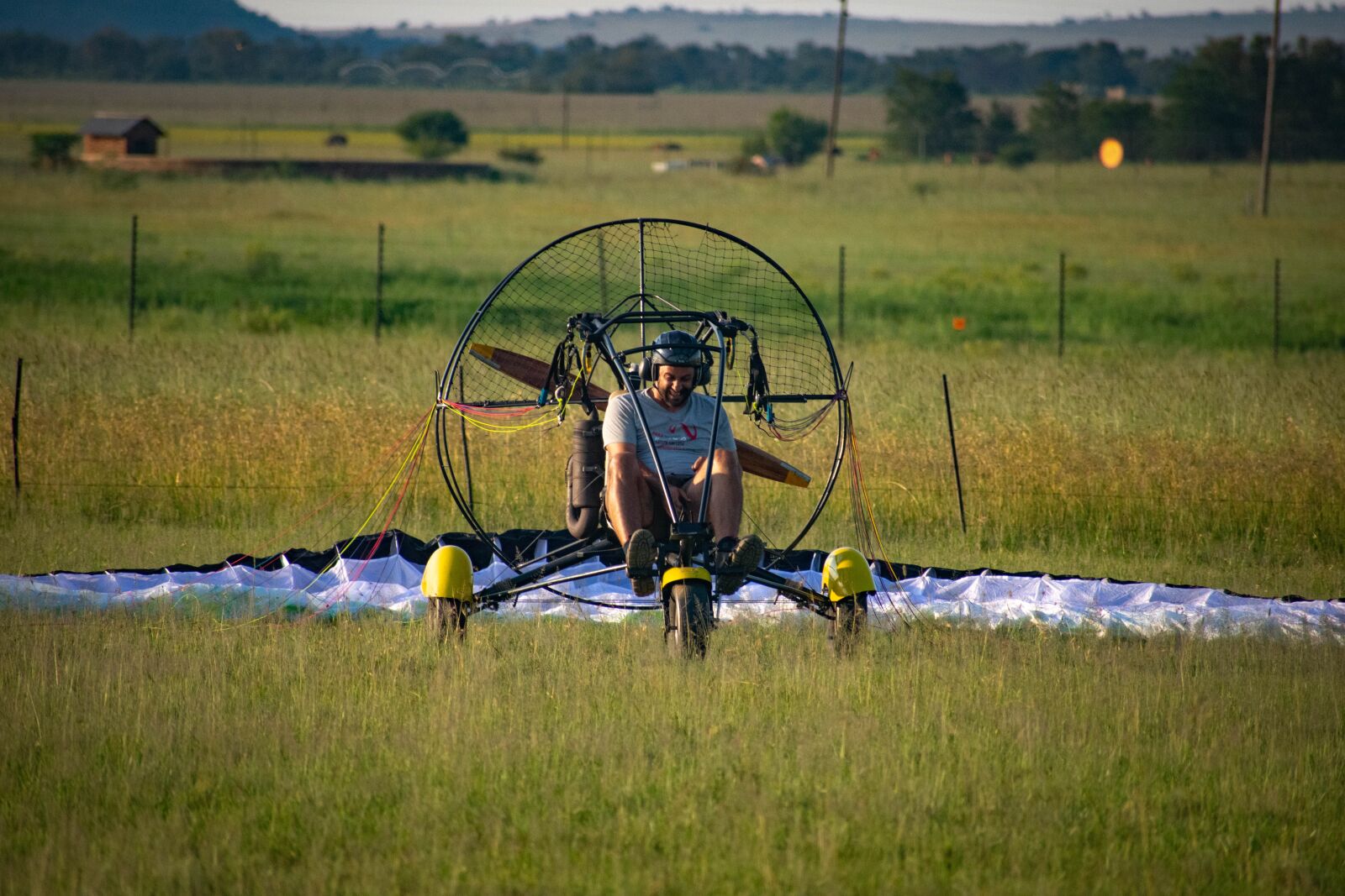 Nikon D3400 sample photo. Paramotor, flight, paragliding photography