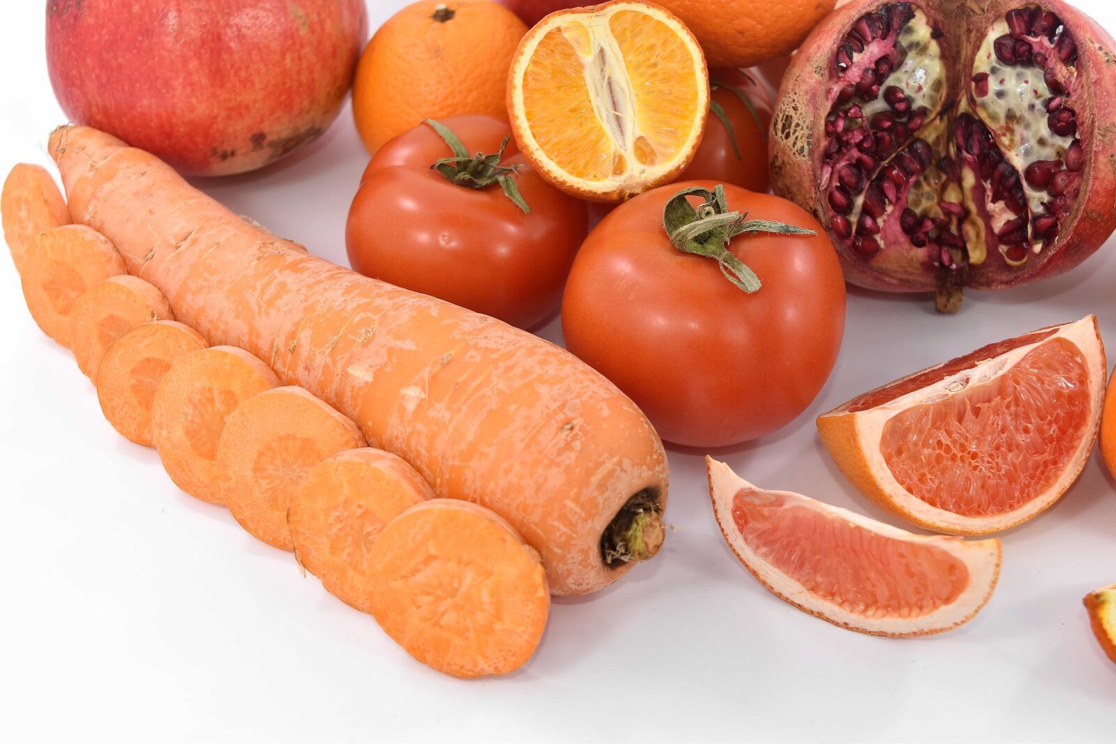 Nikon D5500 sample photo. Antioxidant, carrot, fresh, grapefruit photography