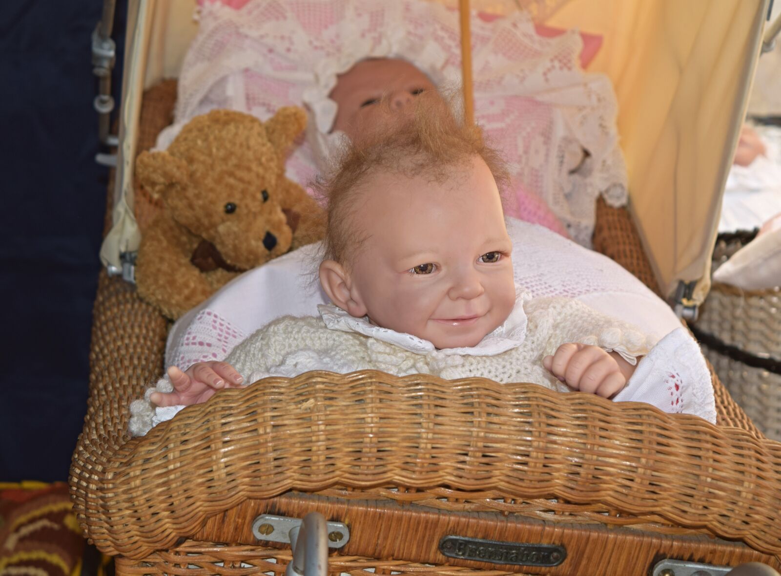 Nikon D3300 sample photo. Old stroller, doll, baby photography