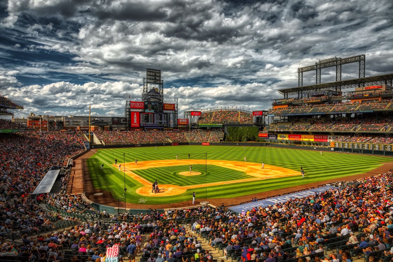 Canon EOS 5DS R + Canon EF 24-105mm F4L IS USM sample photo. Coors field, baseball stadium photography