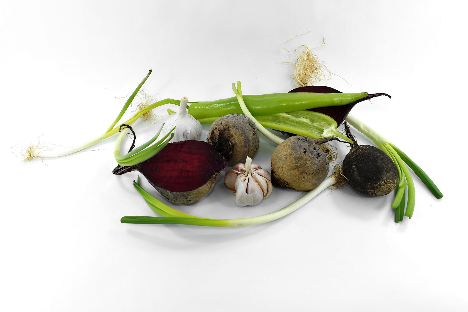Nikon D5500 sample photo. Beetroot, chili, leek, vitamin photography